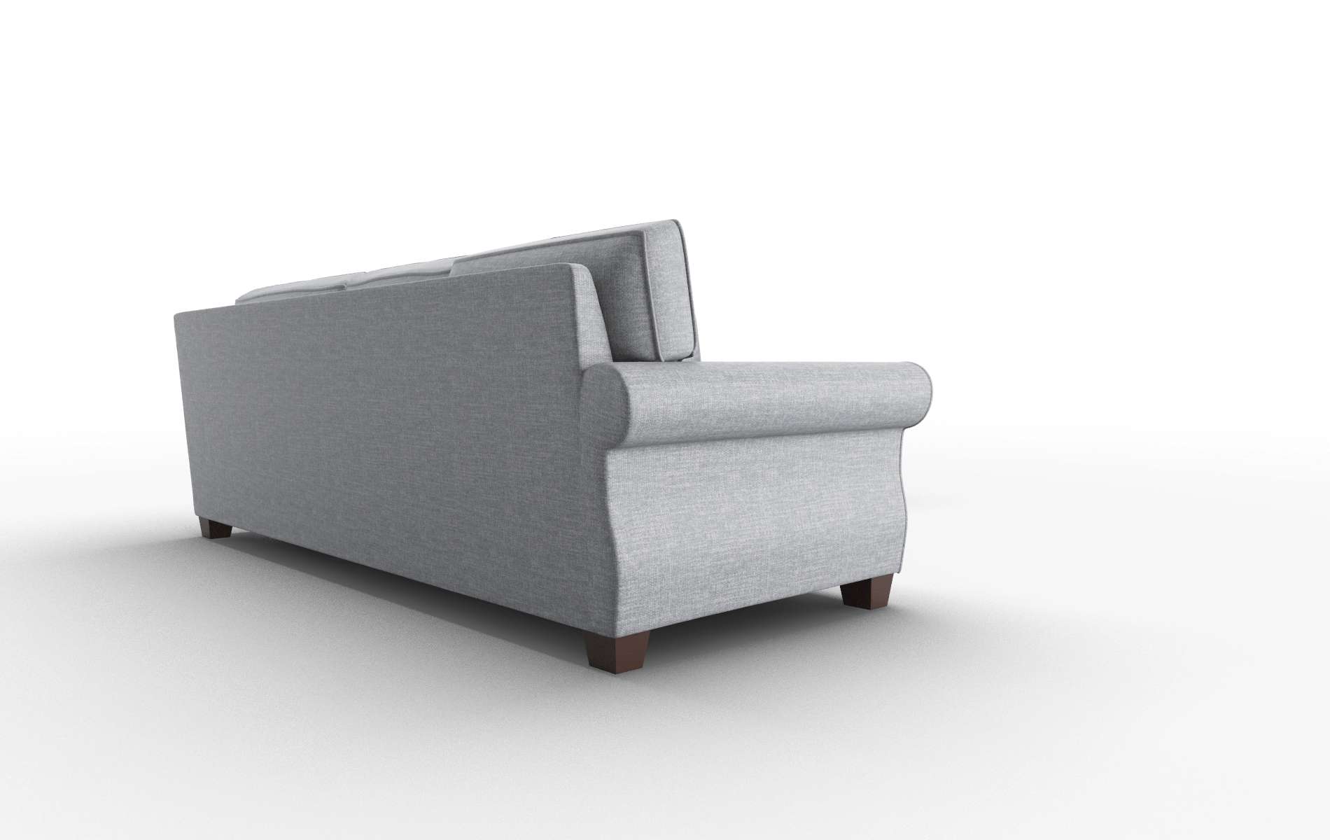 Rome Venus Mist Sectional espresso legs 3