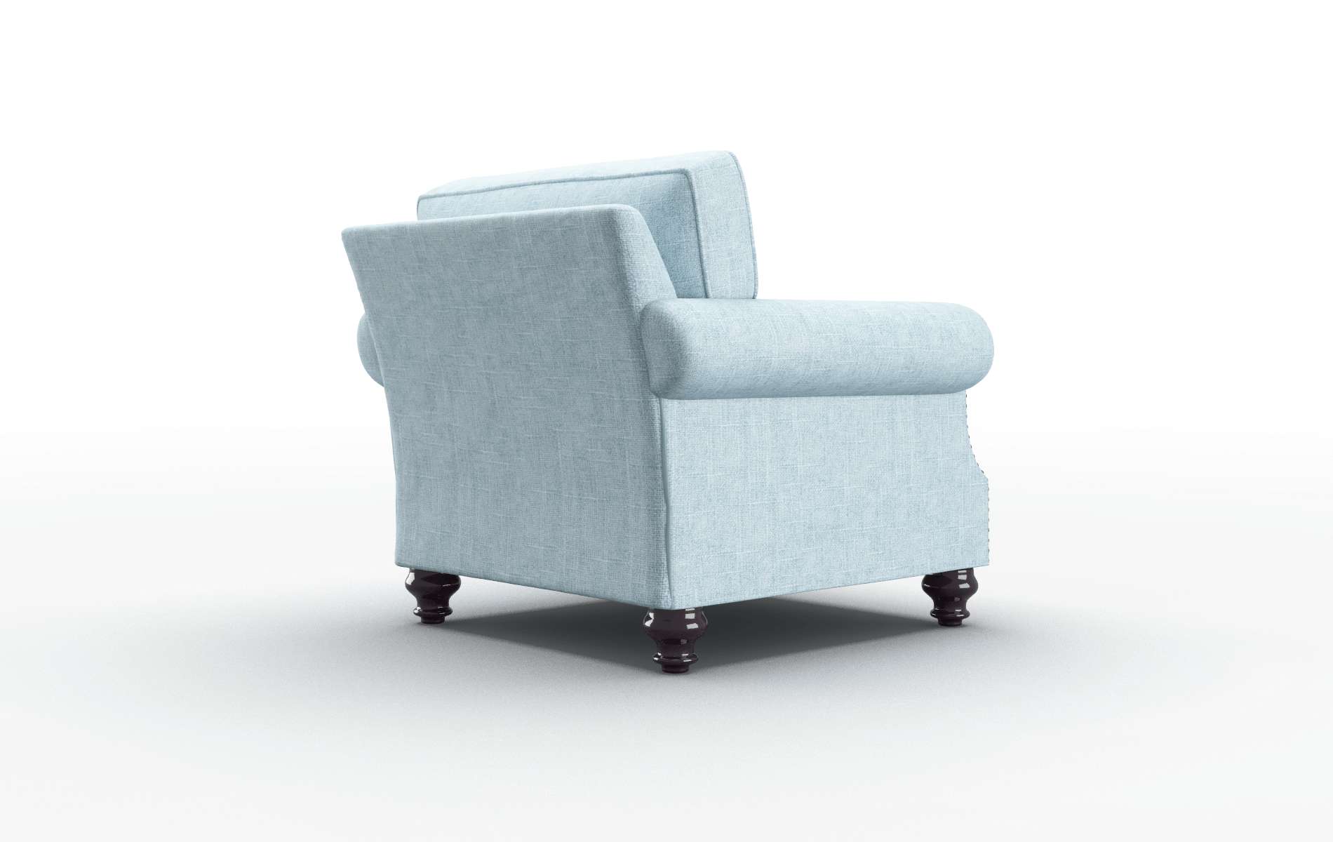 Rotterdam Atlas Turquoise Chair espresso legs 5