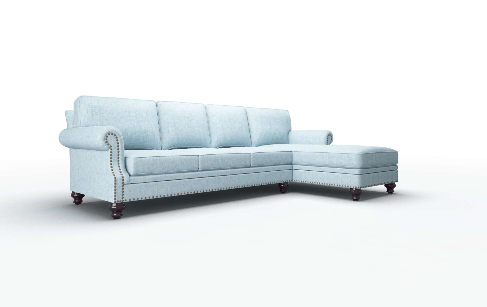 Rotterdam Atlas Turquoise Panel espresso legs 2