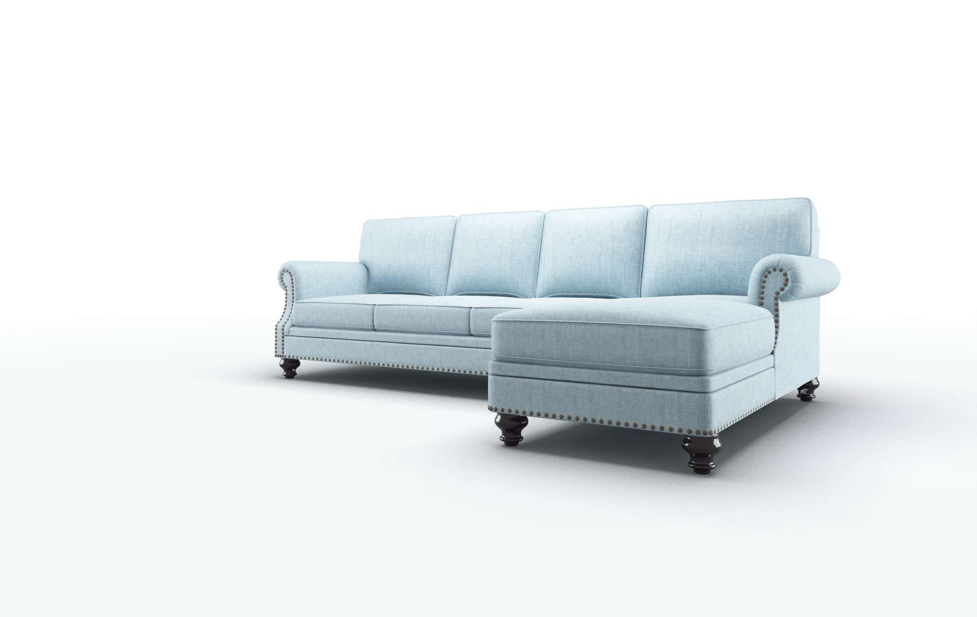 Rotterdam Atlas Turquoise Panel espresso legs 4