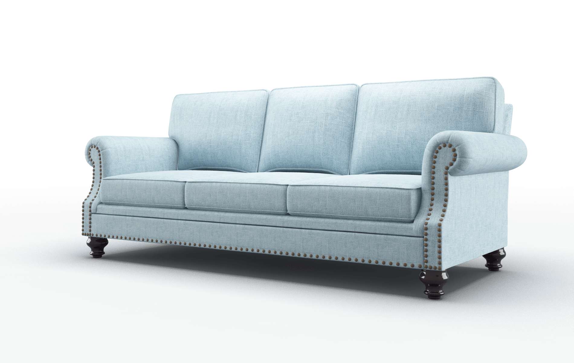 Rotterdam Atlas Turquoise Sofa espresso legs 4