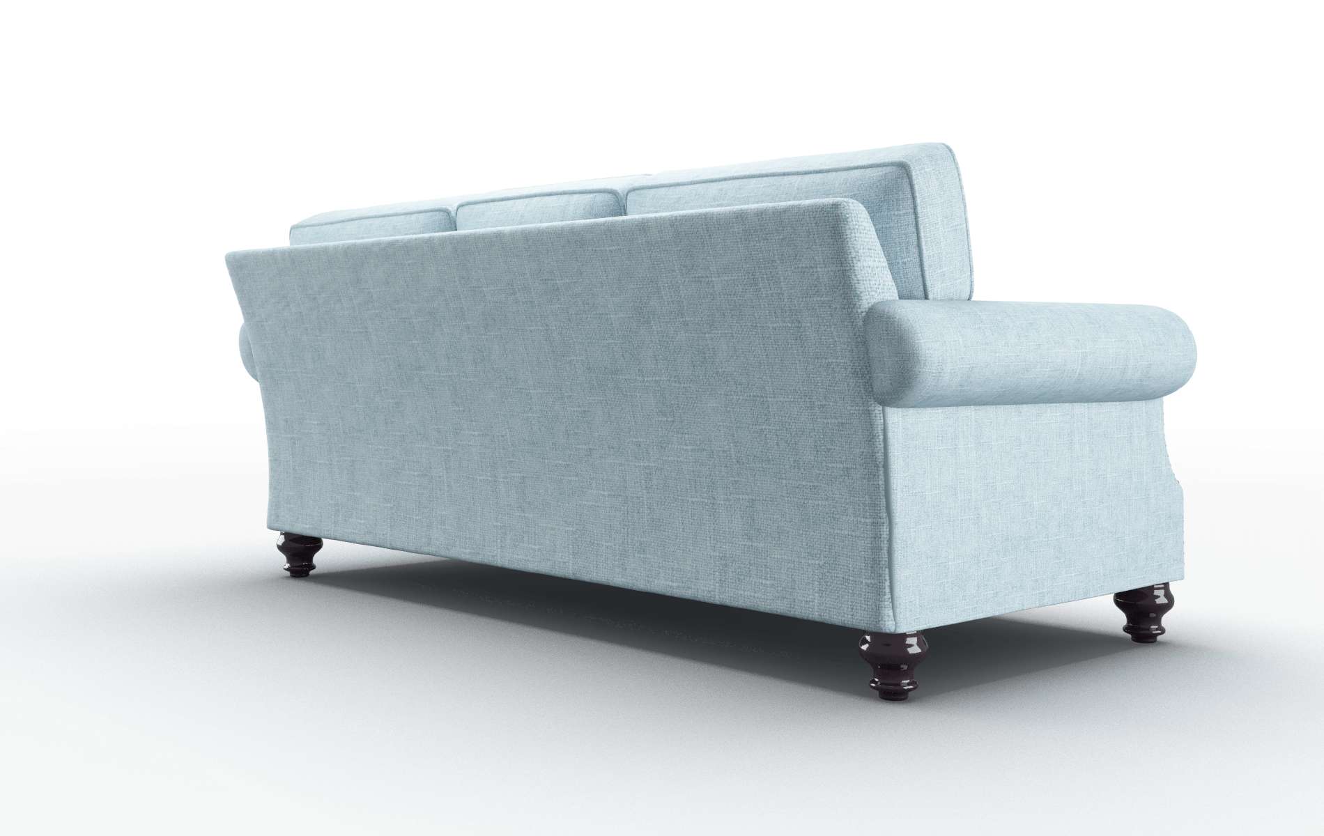 Rotterdam Atlas Turquoise Sofa espresso legs 5