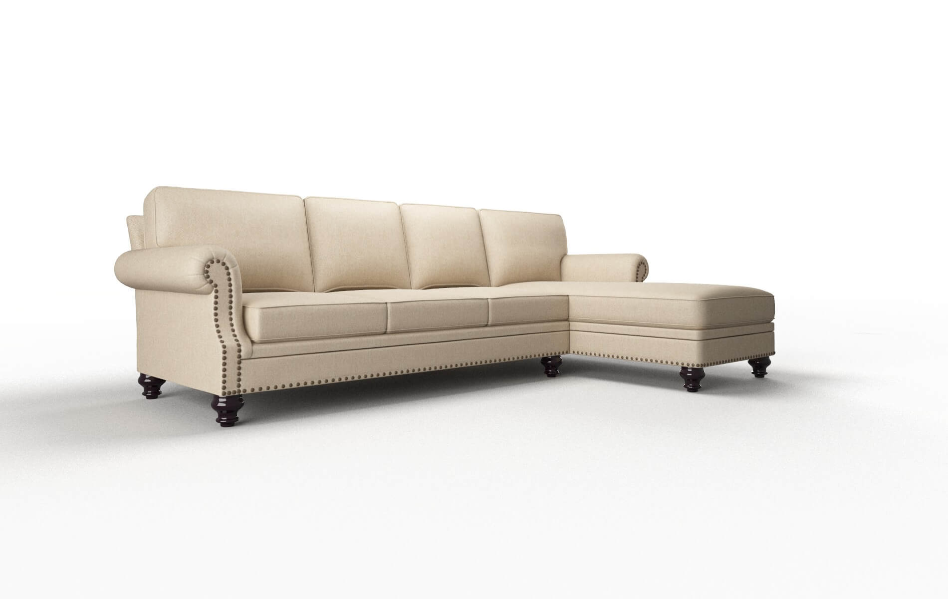 Rotterdam Avenger Burlap Panel espresso legs 2