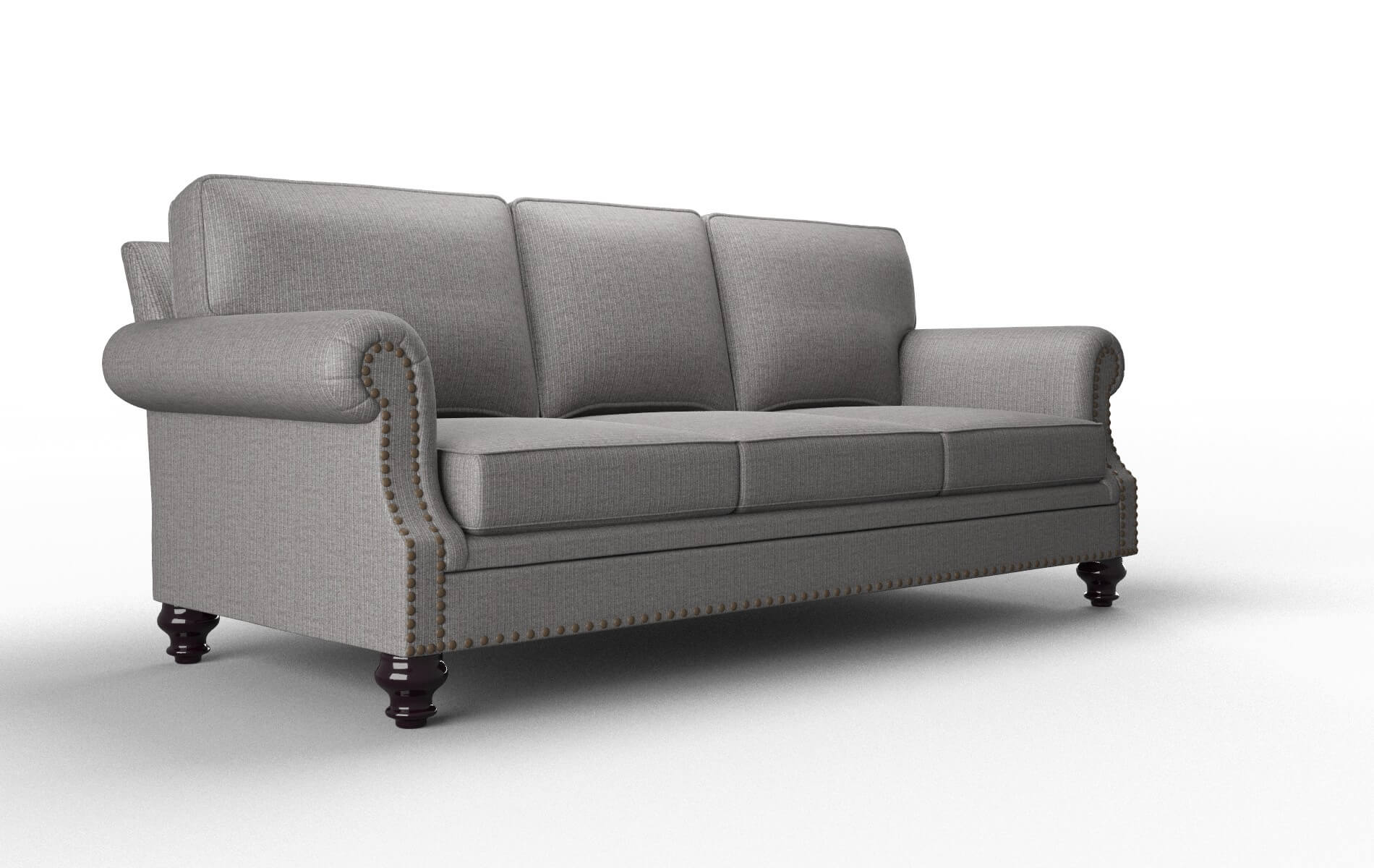 Rotterdam Avenger Zinc Sofa espresso legs 2