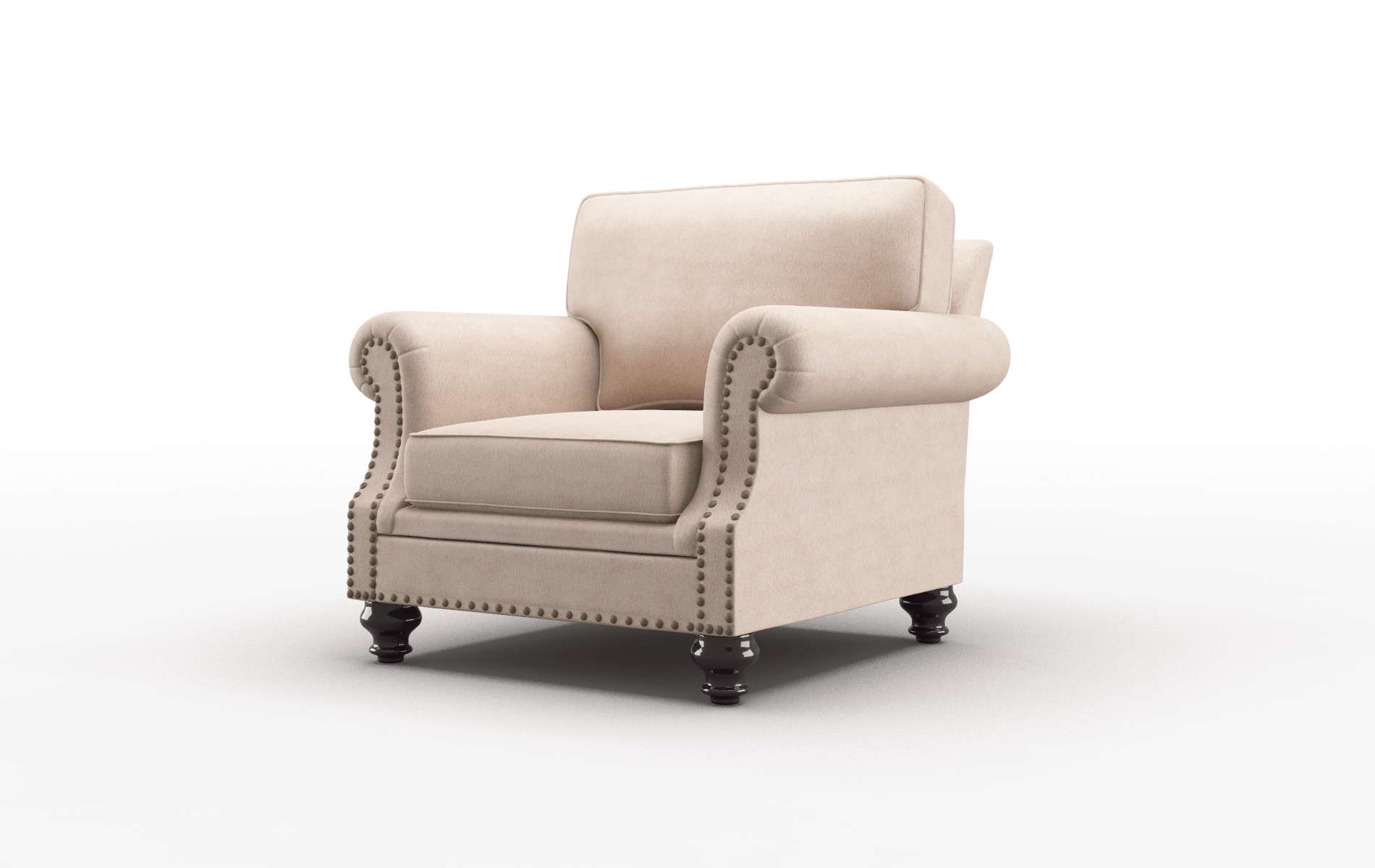Rotterdam Bella Pewter Chair espresso legs 4