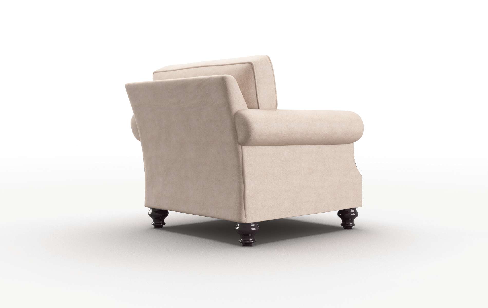 Rotterdam Bella Pewter Chair espresso legs 5