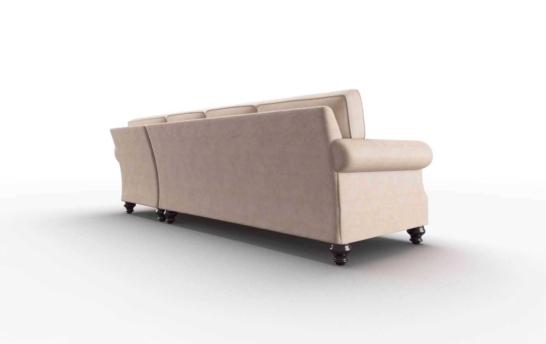 Rotterdam Bella Pewter Panel espresso legs 5