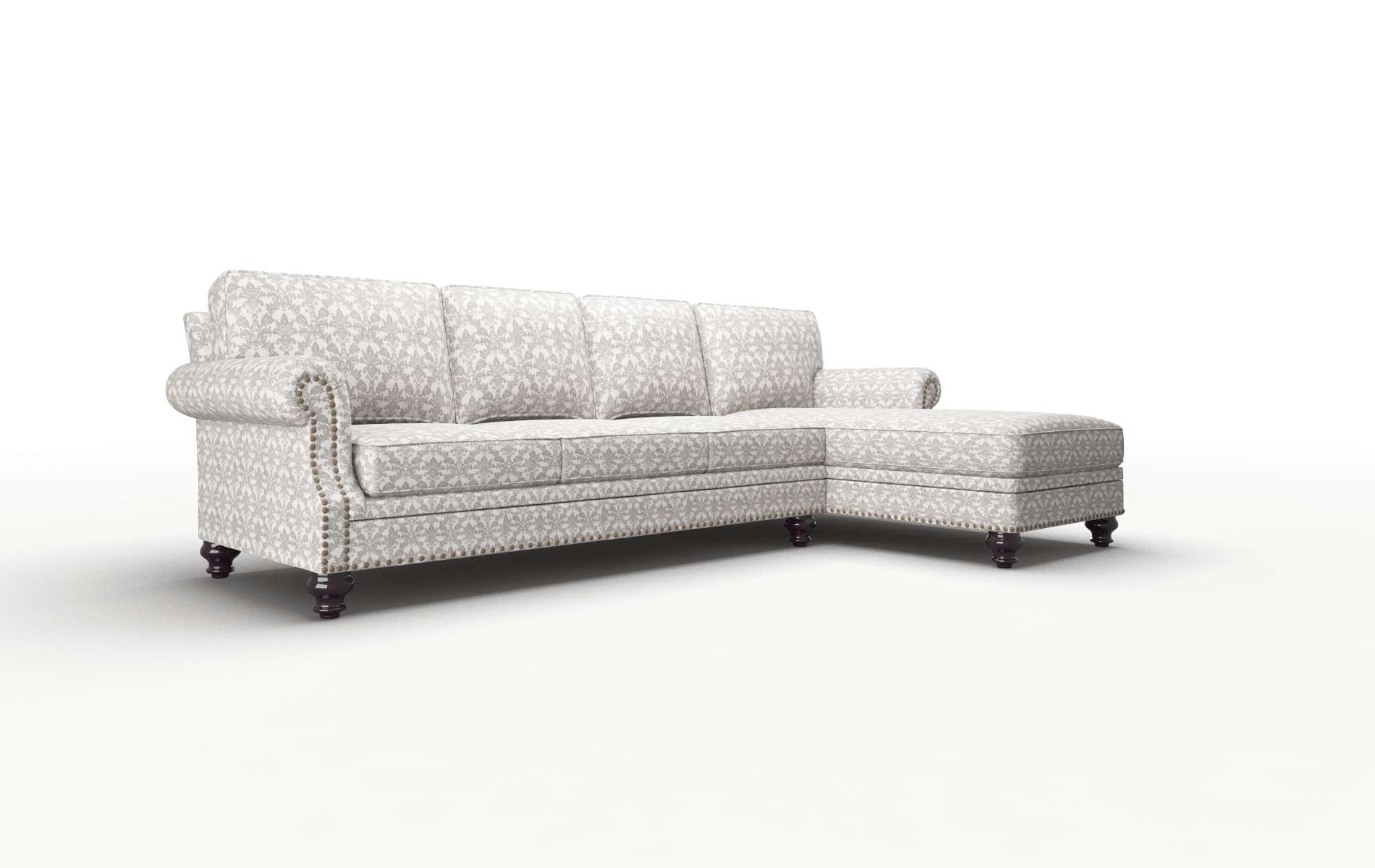 Rotterdam Bergamo Dove Panel espresso legs 2