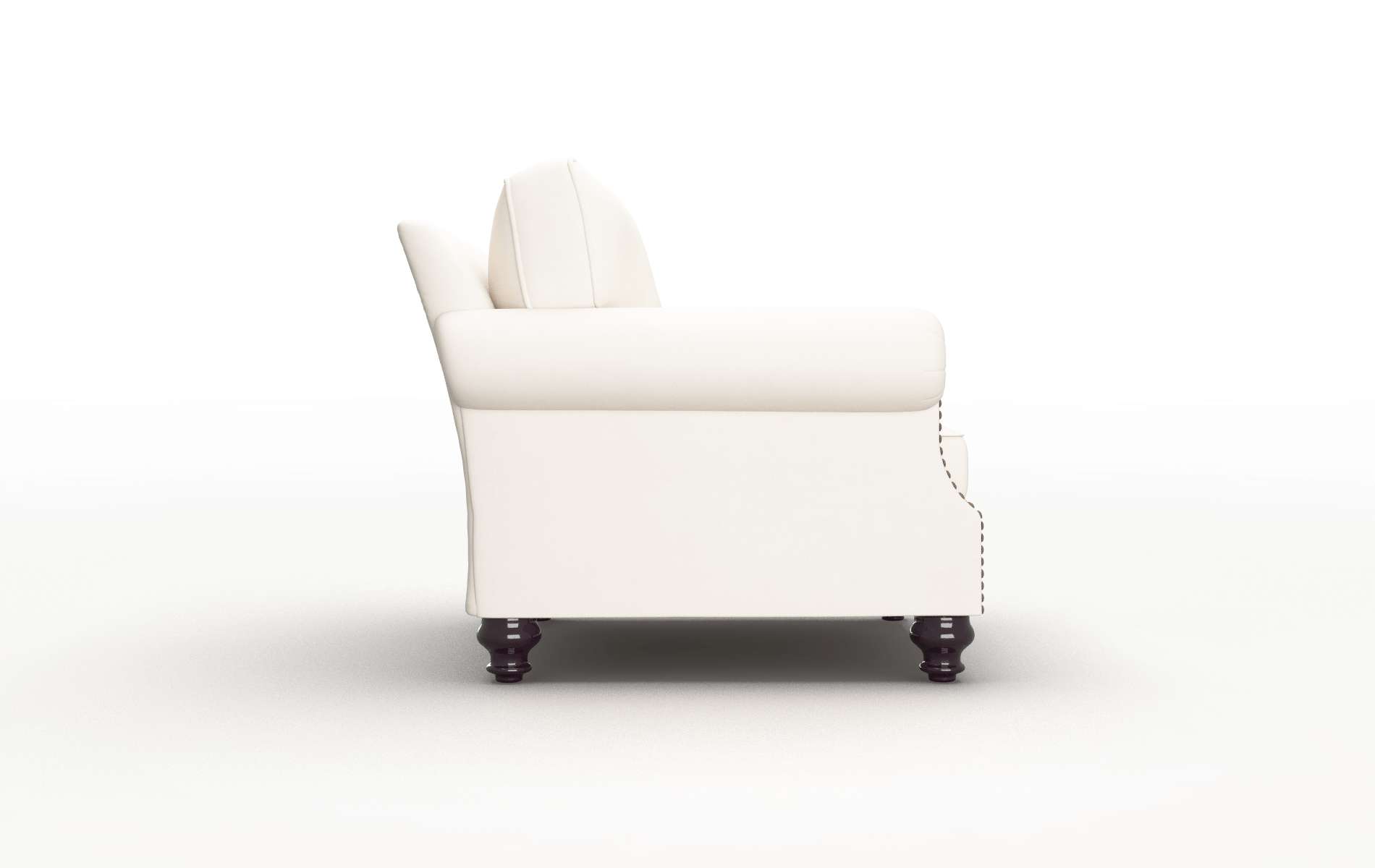 Rotterdam Blanche Milky Chair espresso legs 3