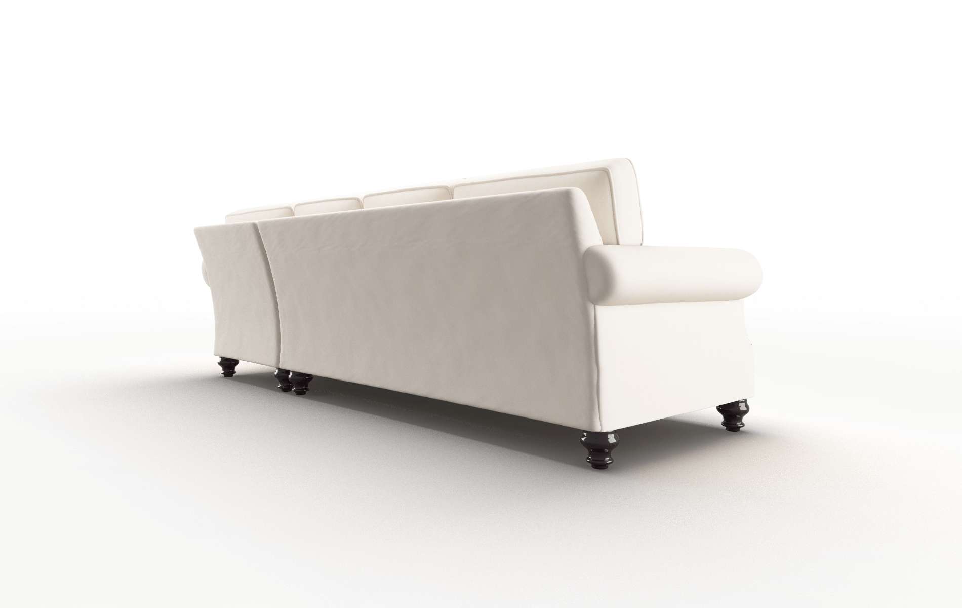 Rotterdam Blanche Milky Panel espresso legs 5