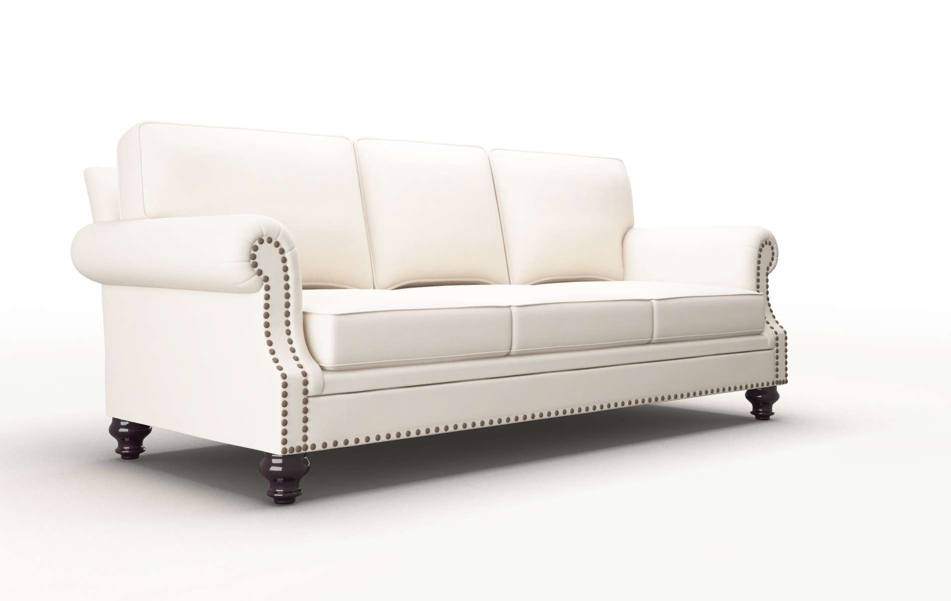Rotterdam Blanche Milky Sofa espresso legs 2