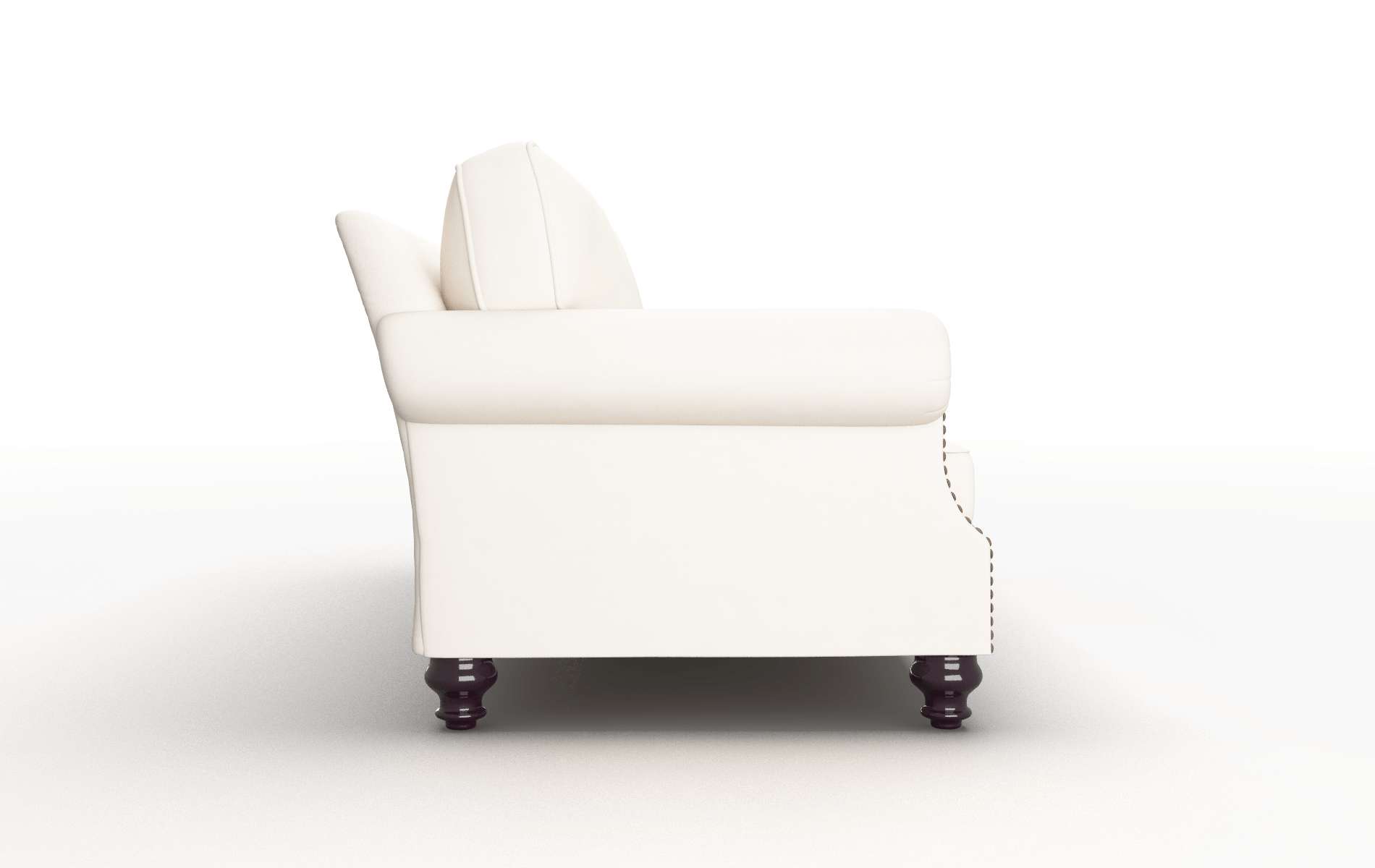 Rotterdam Blanche Milky Sofa espresso legs 3