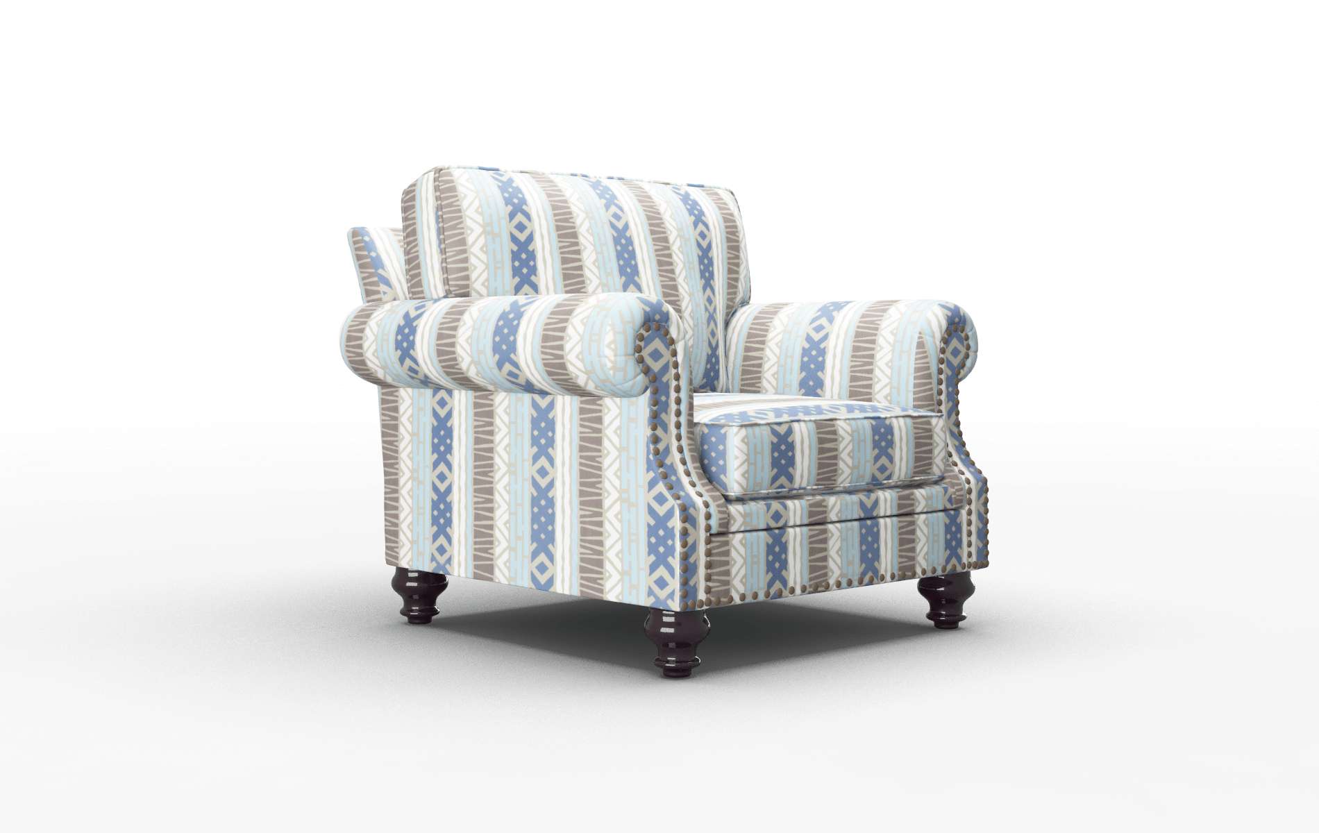 Rotterdam Bodhi Indigo Chair espresso legs 2