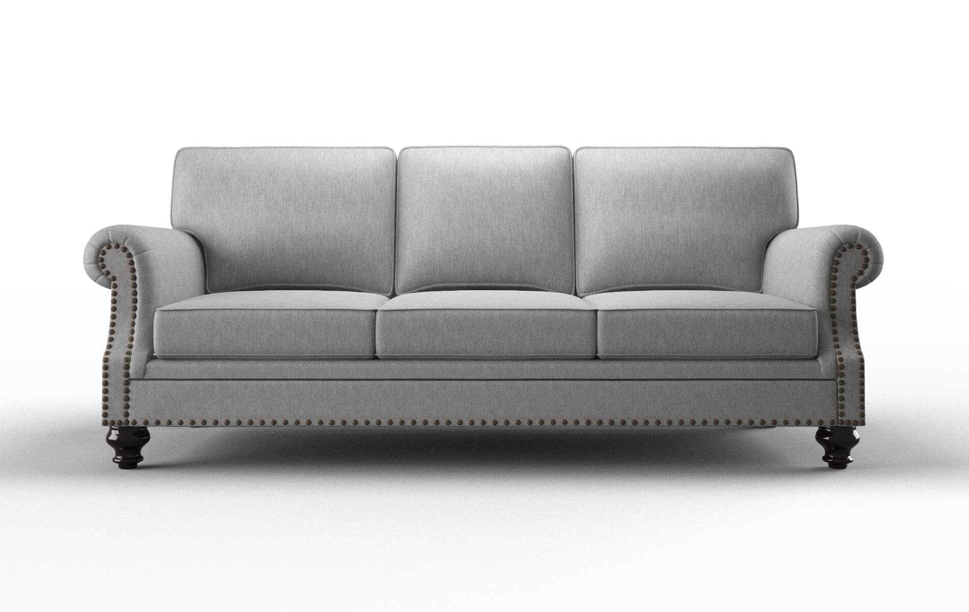 Rotterdam Bungalow Graphite Sofa espresso legs 1