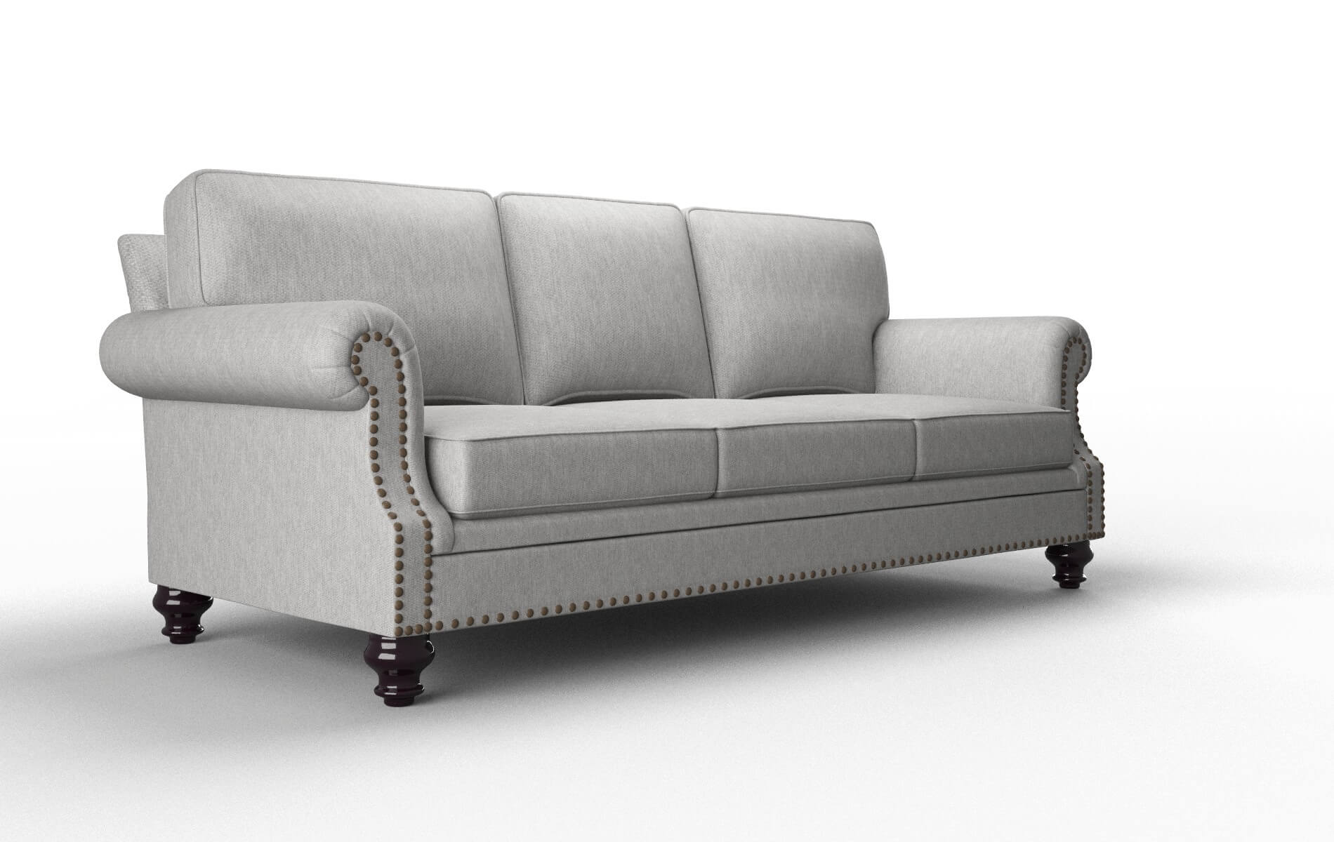 Rotterdam Bungalow Graphite Sofa espresso legs 2