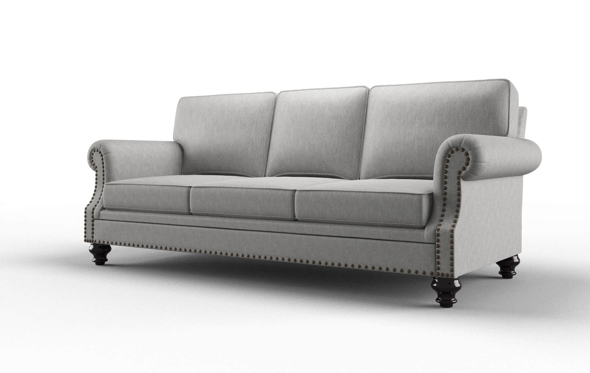 Rotterdam Bungalow Graphite Sofa espresso legs 4