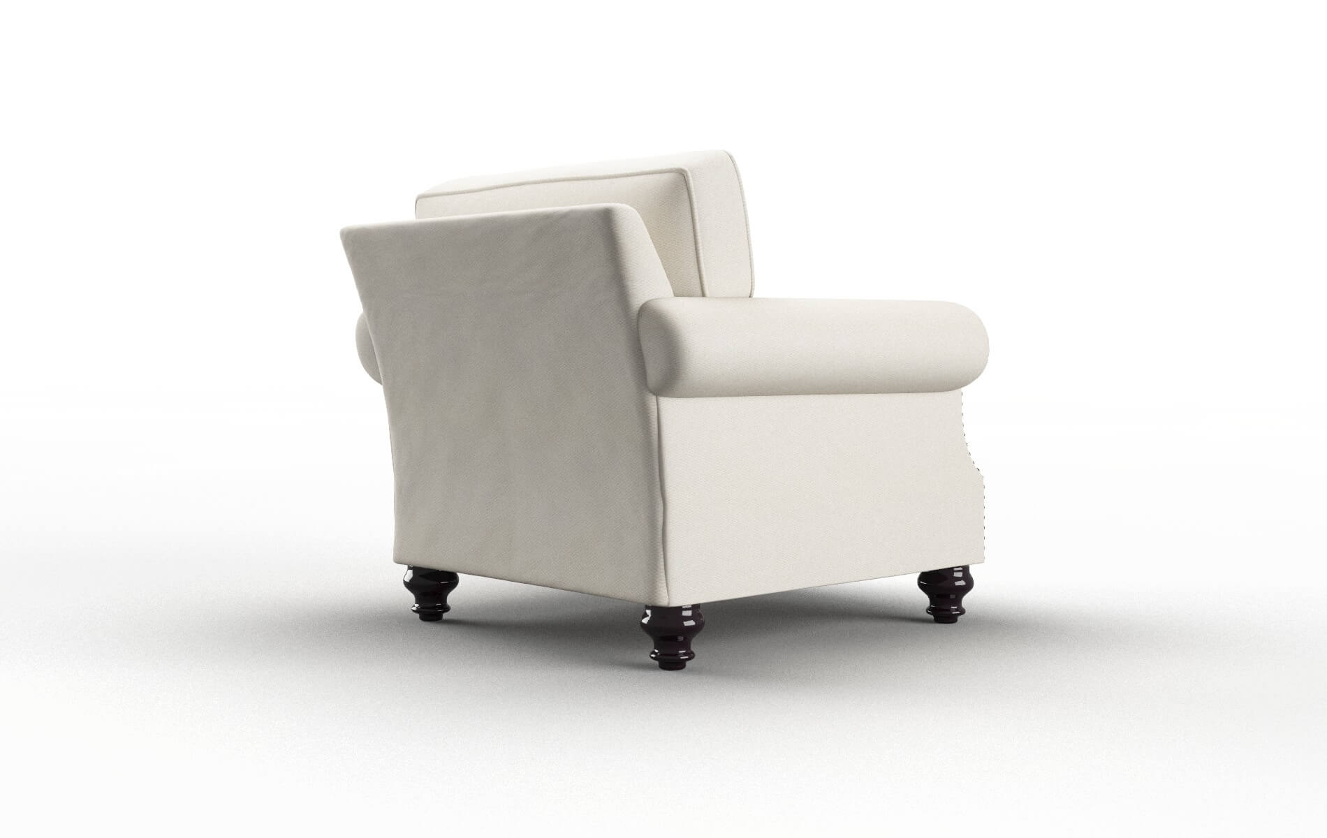 Rotterdam Bungalow Ivory Chair espresso legs 5