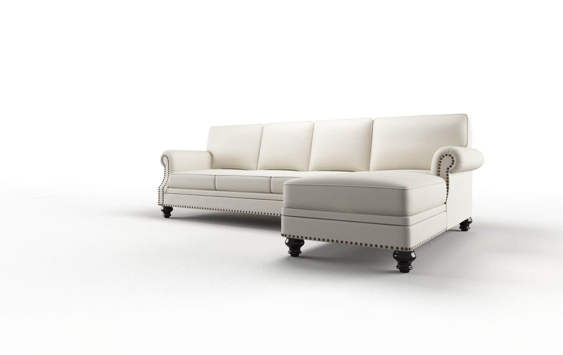 Rotterdam Bungalow Ivory Panel espresso legs 4