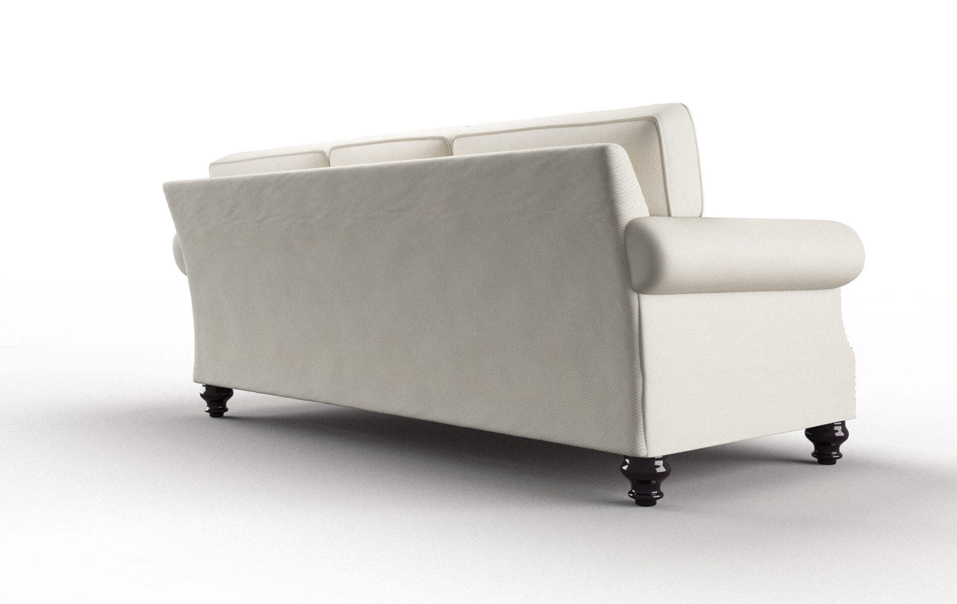 Rotterdam Bungalow Ivory Sofa espresso legs 5