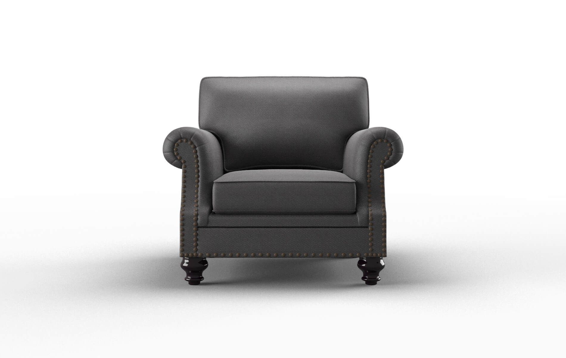 Rotterdam Catalina Charcoal Chair espresso legs 1