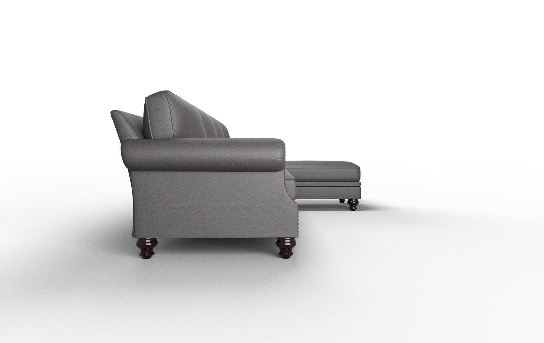 Rotterdam Catalina Charcoal Panel espresso legs 3