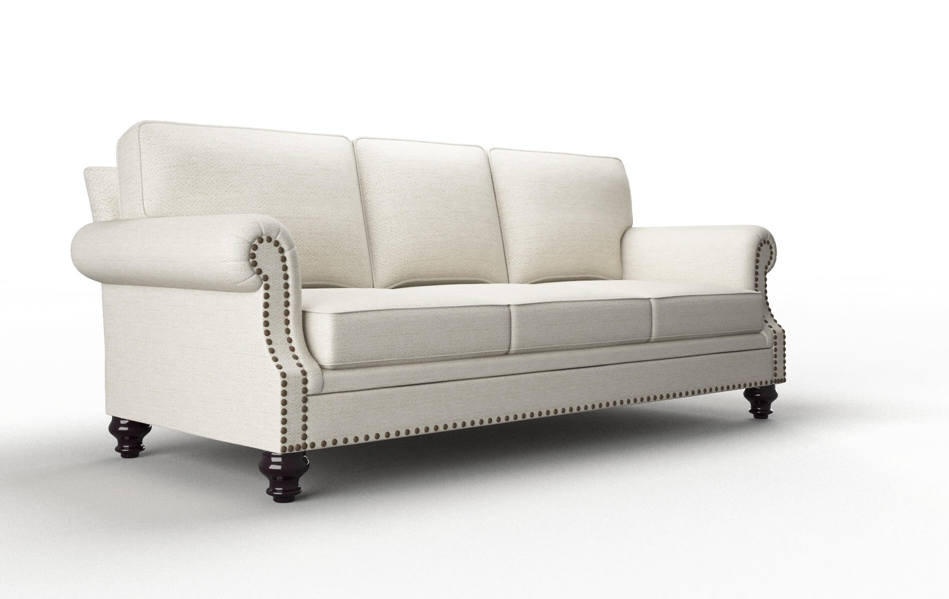 Rotterdam Catalina Linen Sofa espresso legs 2