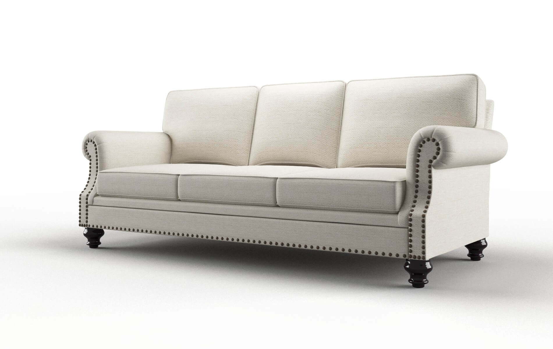 Rotterdam Catalina Linen Sofa espresso legs 4