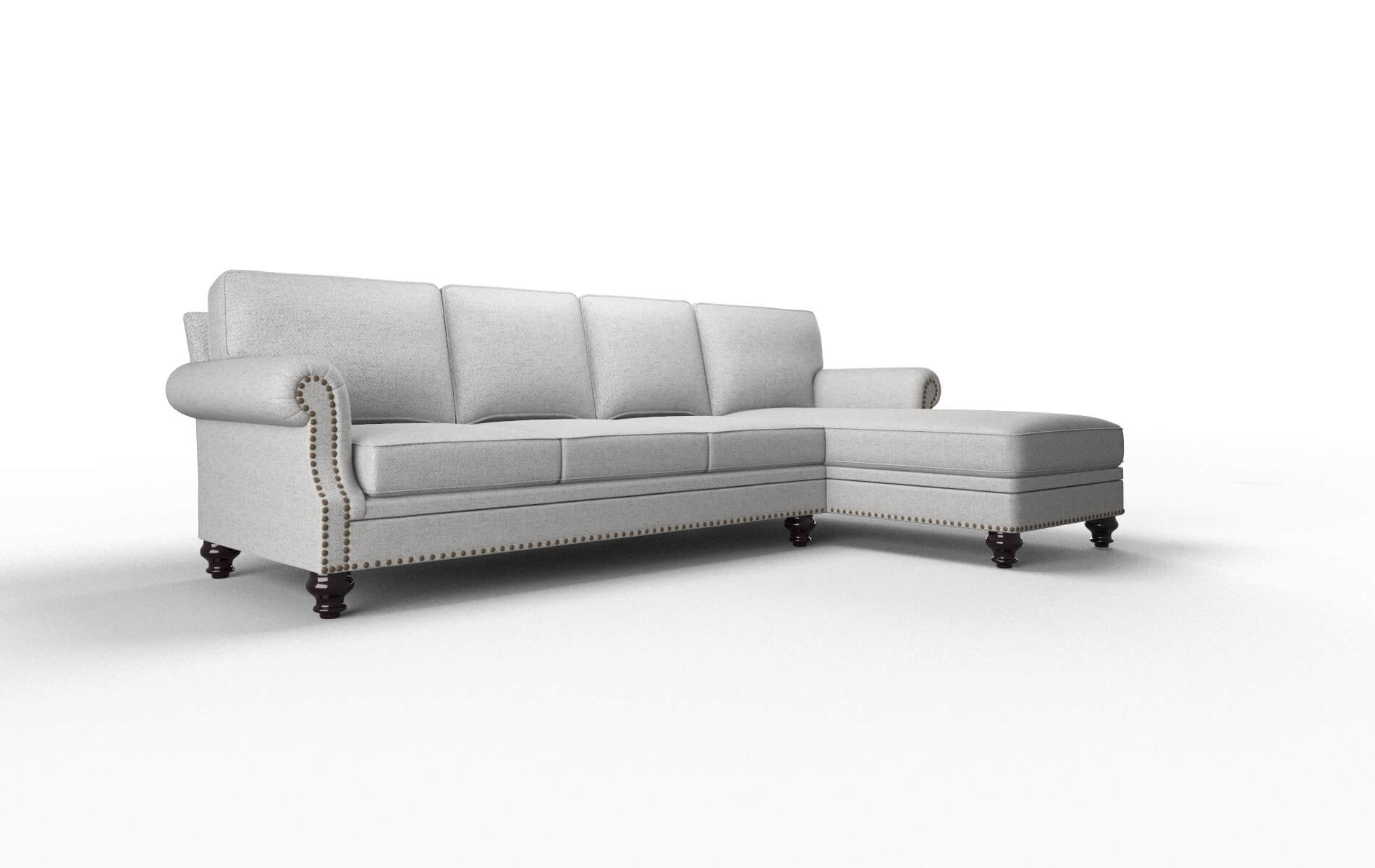 Rotterdam Catalina Silver Panel espresso legs 2