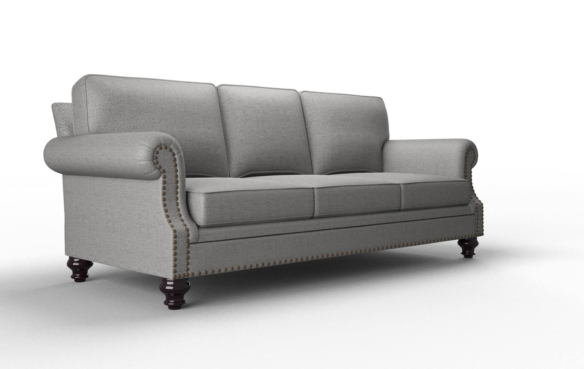 Rotterdam Catalina Steel Sofa espresso legs 2