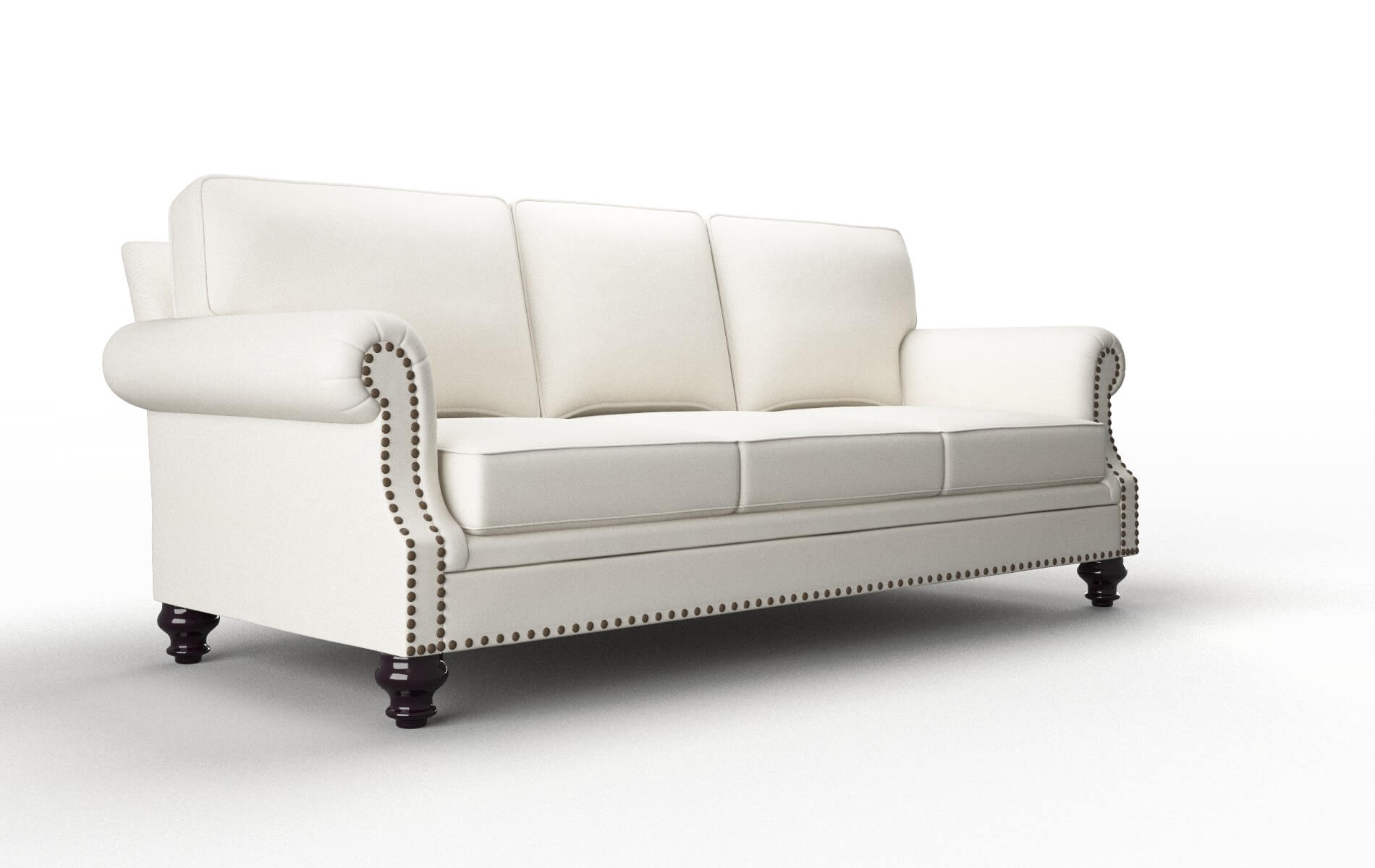 Rotterdam Chance Bone Sofa espresso legs 2
