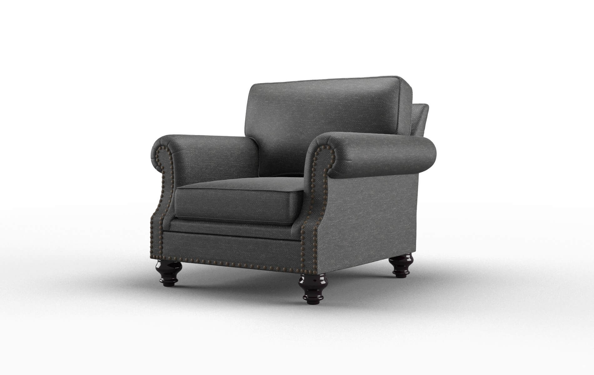 Rotterdam Chance Denim Chair espresso legs 4
