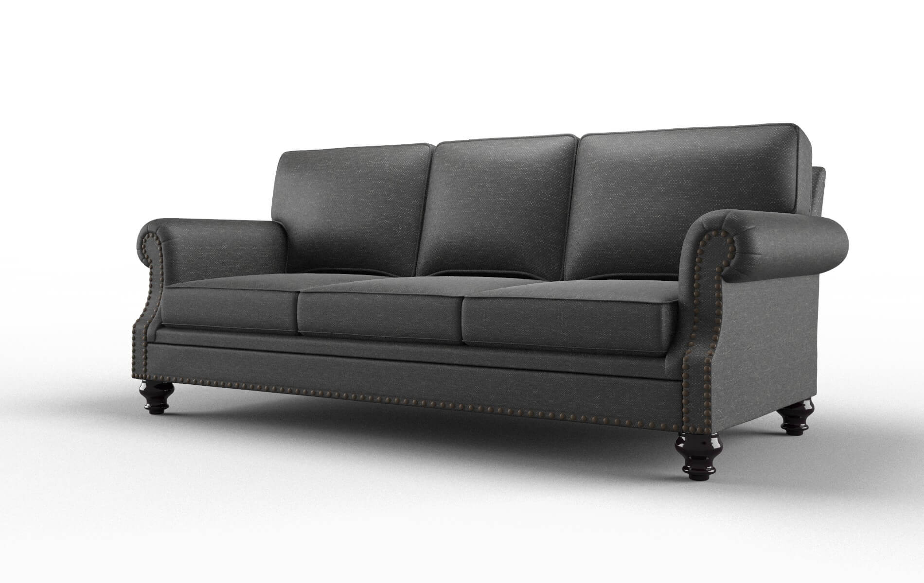 Rotterdam Chance Denim Sofa espresso legs 4