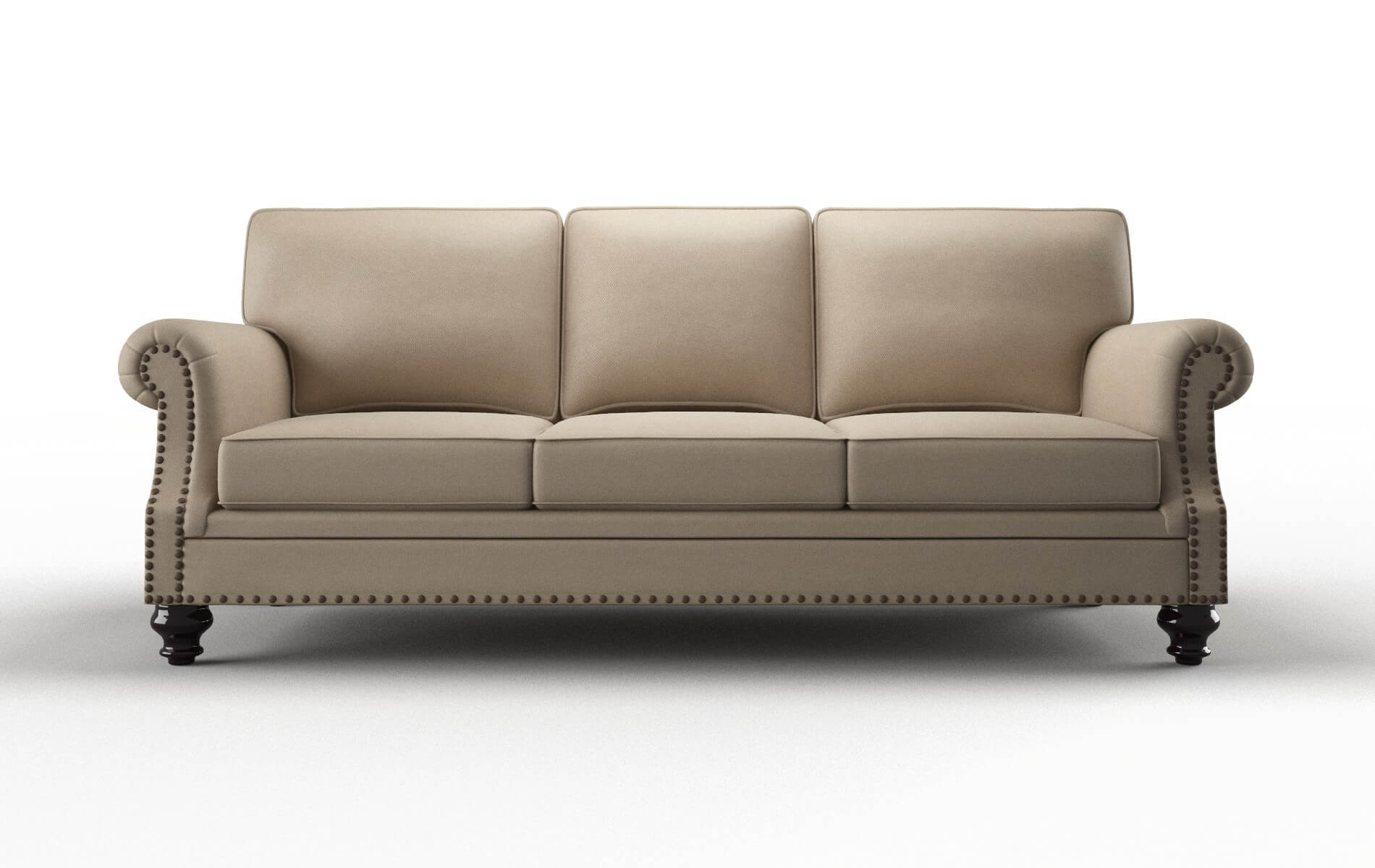 Rotterdam Chance Platinum Sofa espresso legs 1