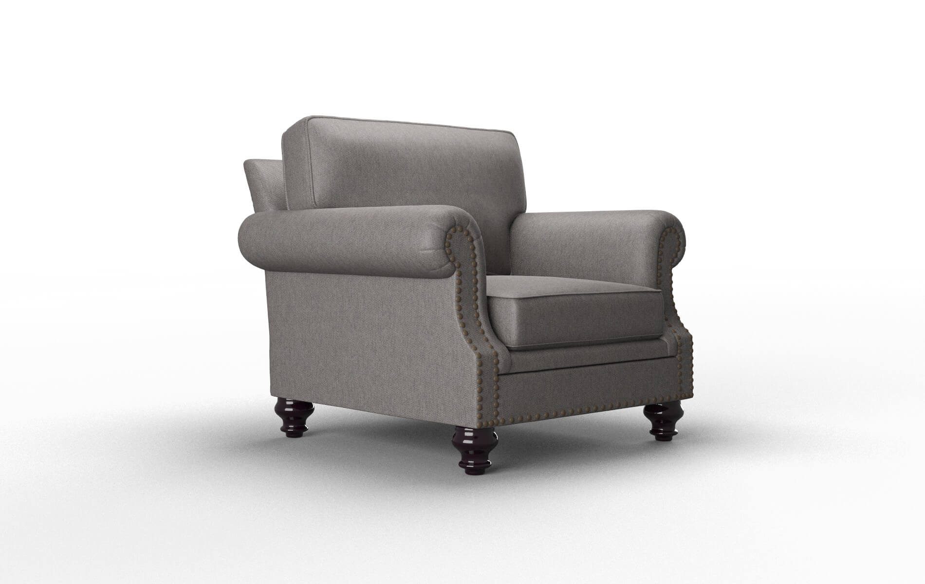 Rotterdam Cosmo Charcoal Chair espresso legs 2