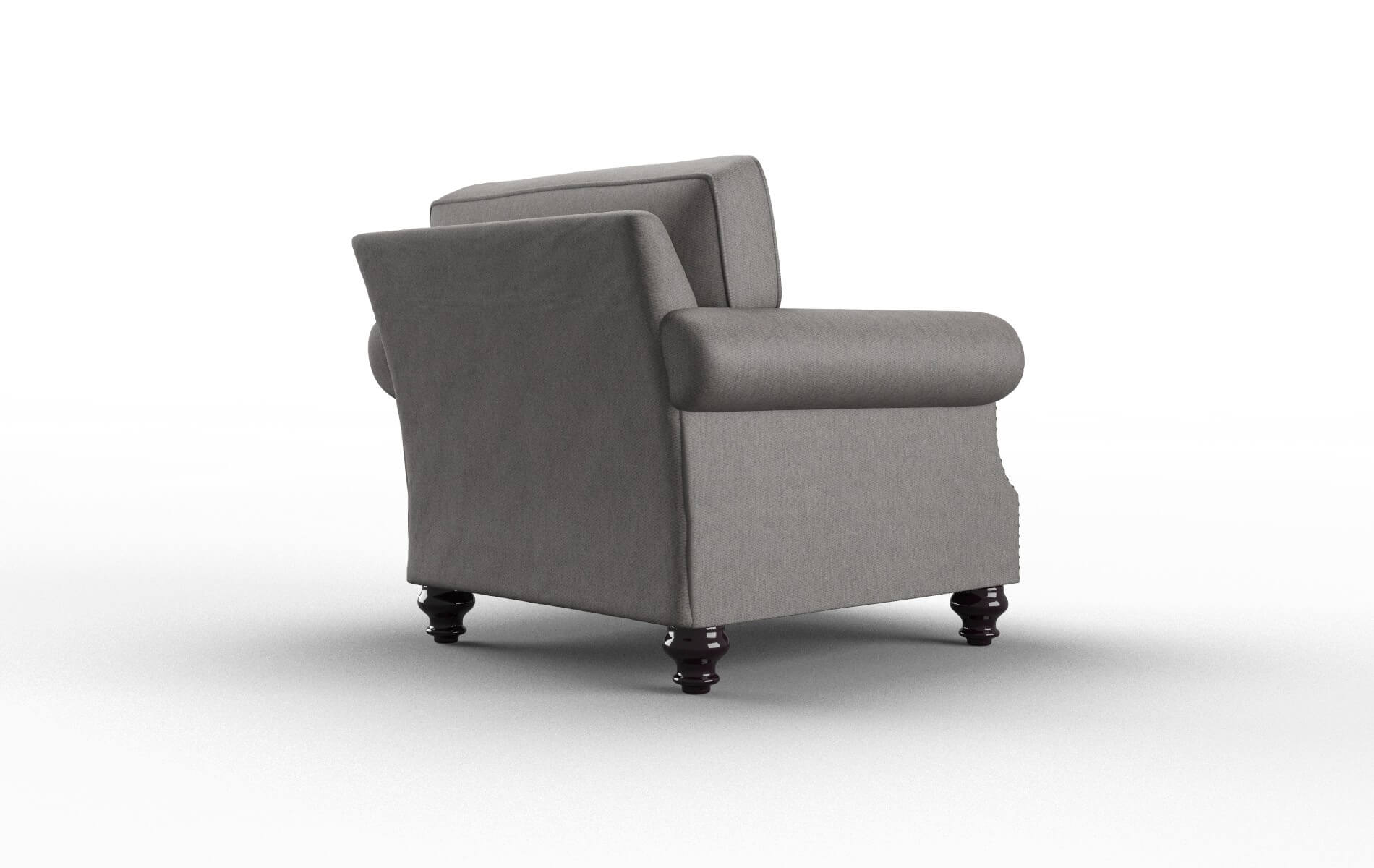 Rotterdam Cosmo Charcoal Chair espresso legs 5