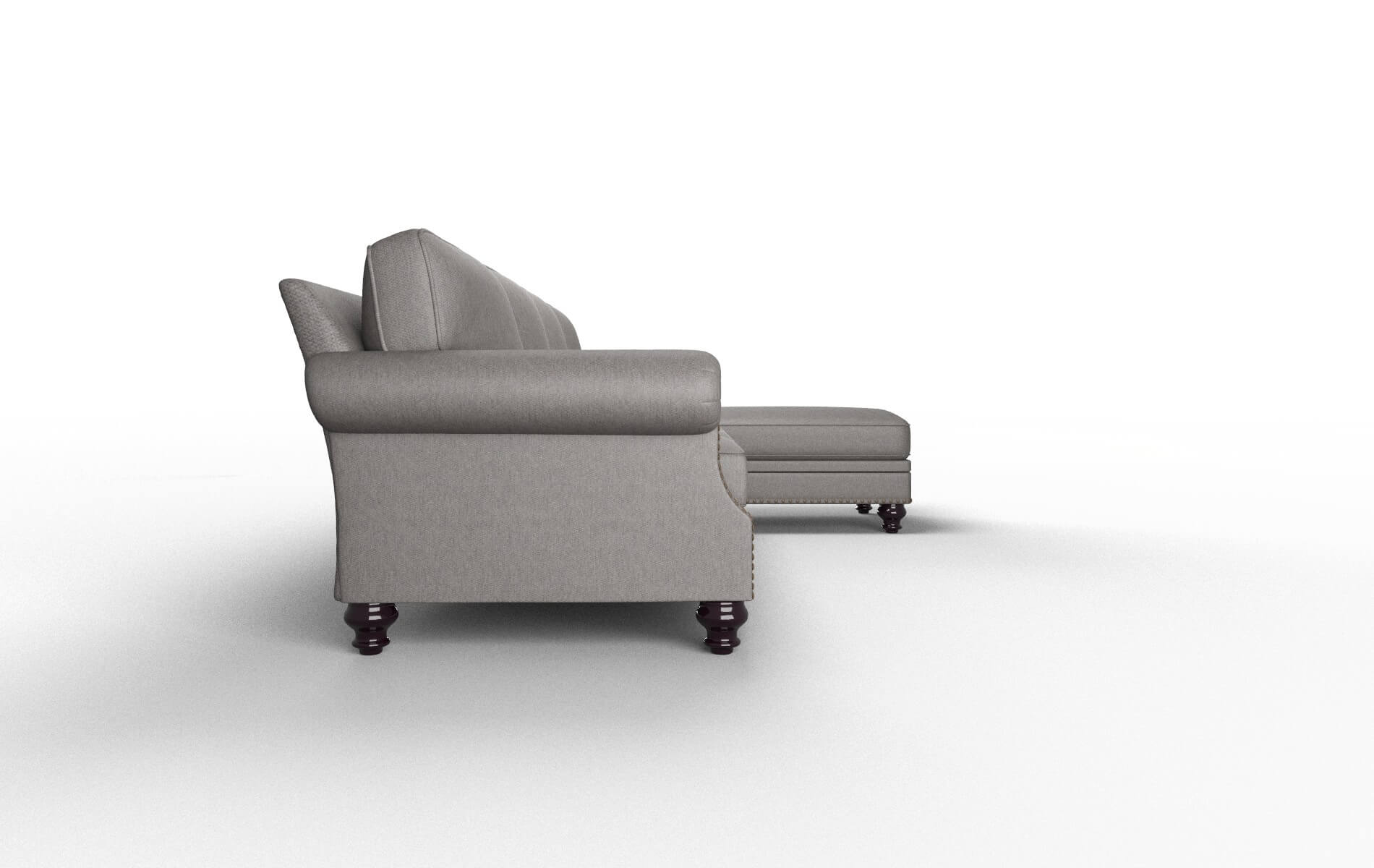 Rotterdam Cosmo Charcoal Panel espresso legs 3