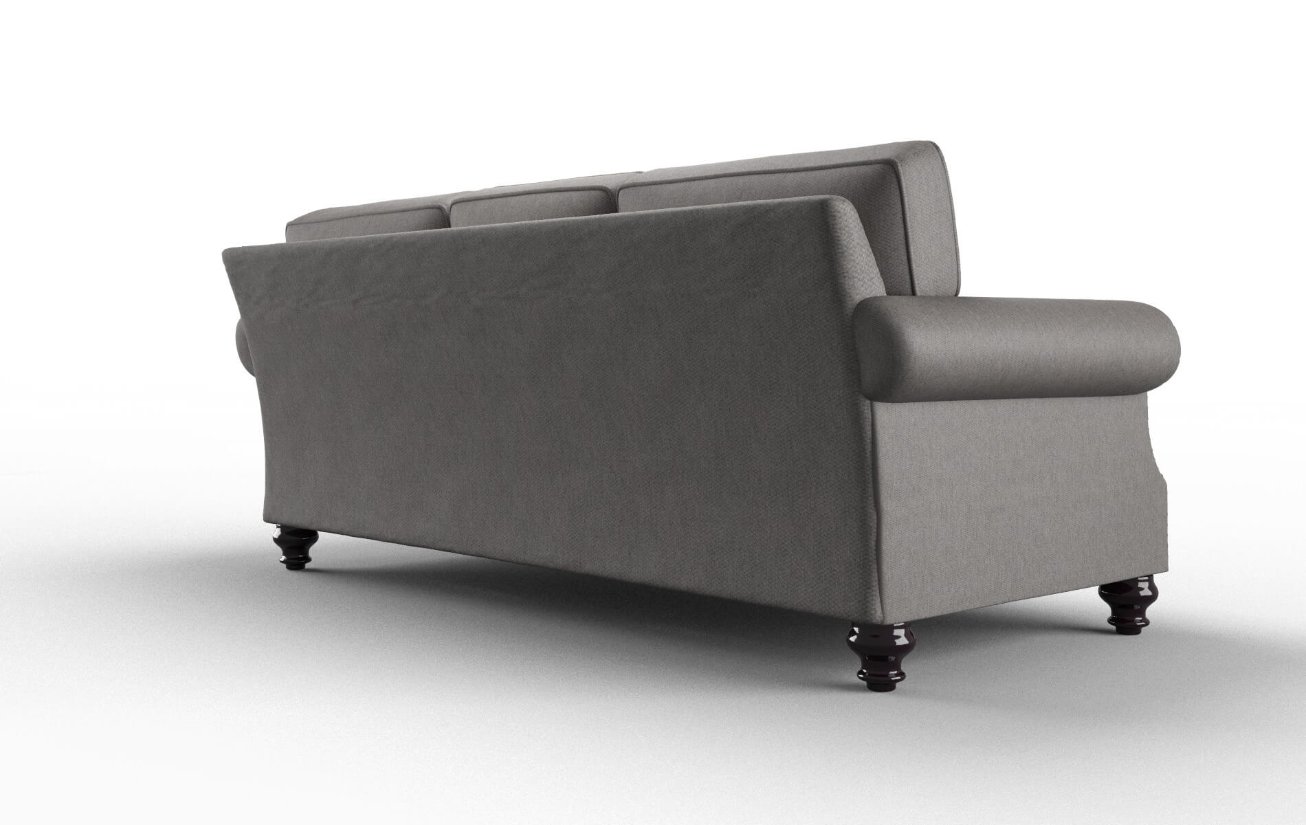 Rotterdam Cosmo Charcoal Sofa espresso legs 5