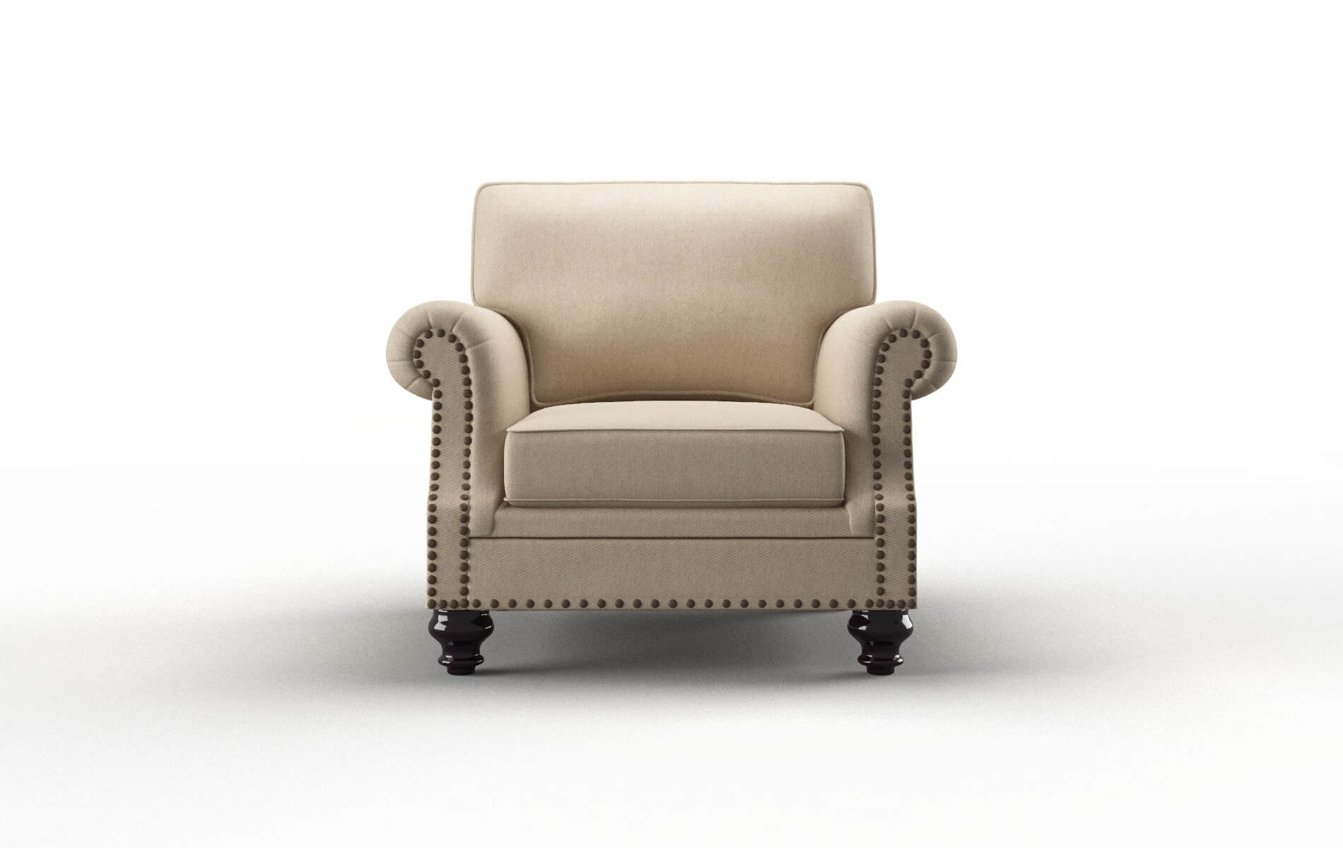 Rotterdam Cosmo Fawn Chair espresso legs 1