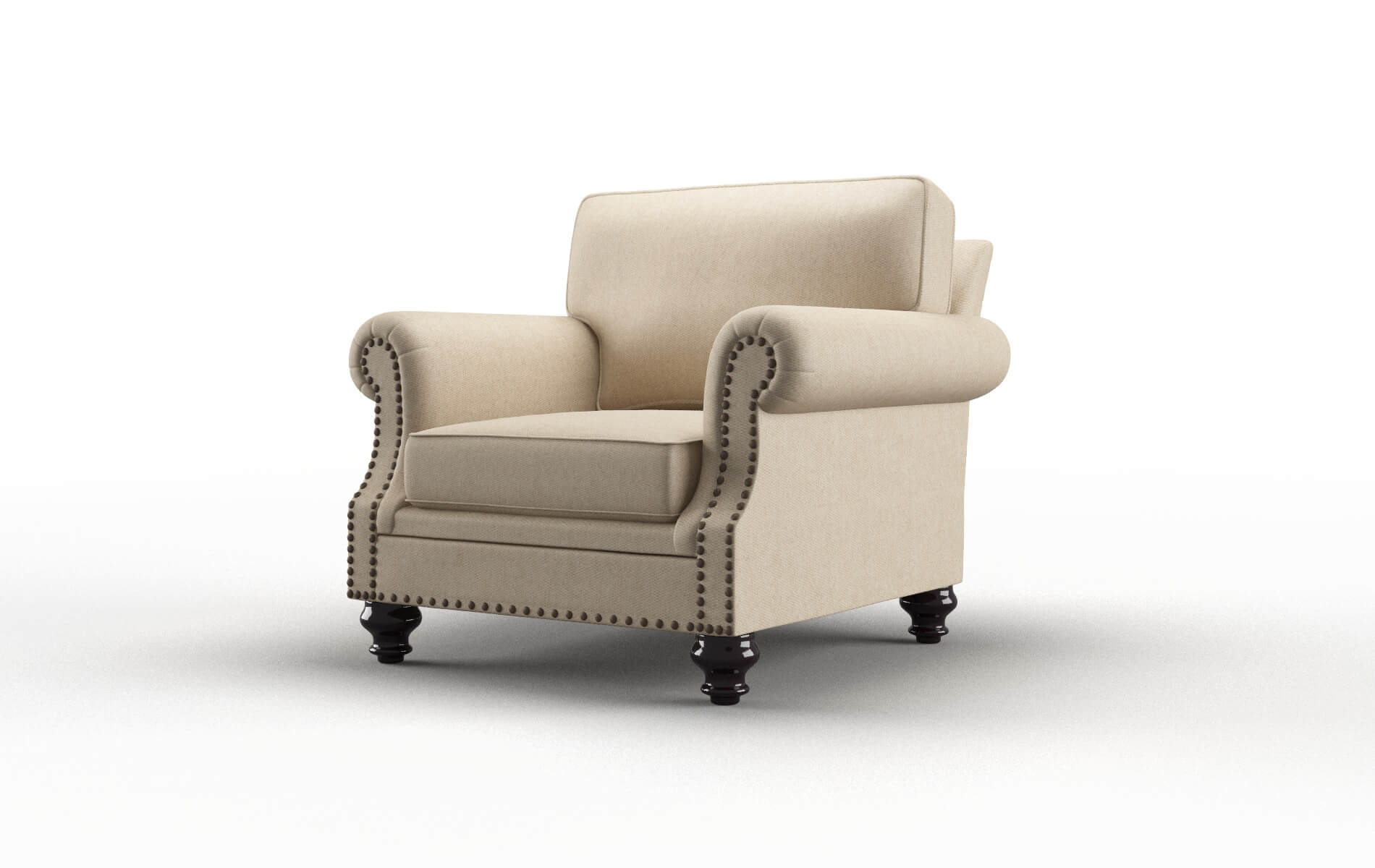 Rotterdam Cosmo Fawn Chair espresso legs 4