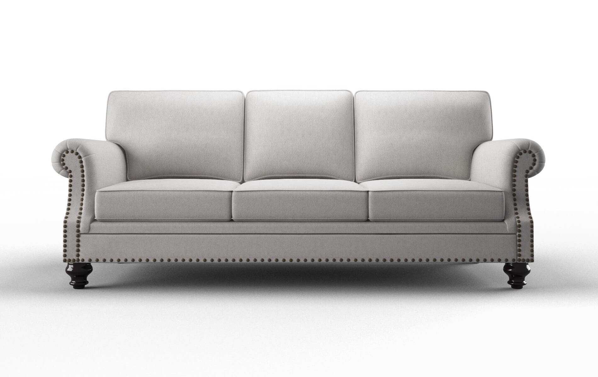 Rotterdam Cosmo Silver Sofa espresso legs 1