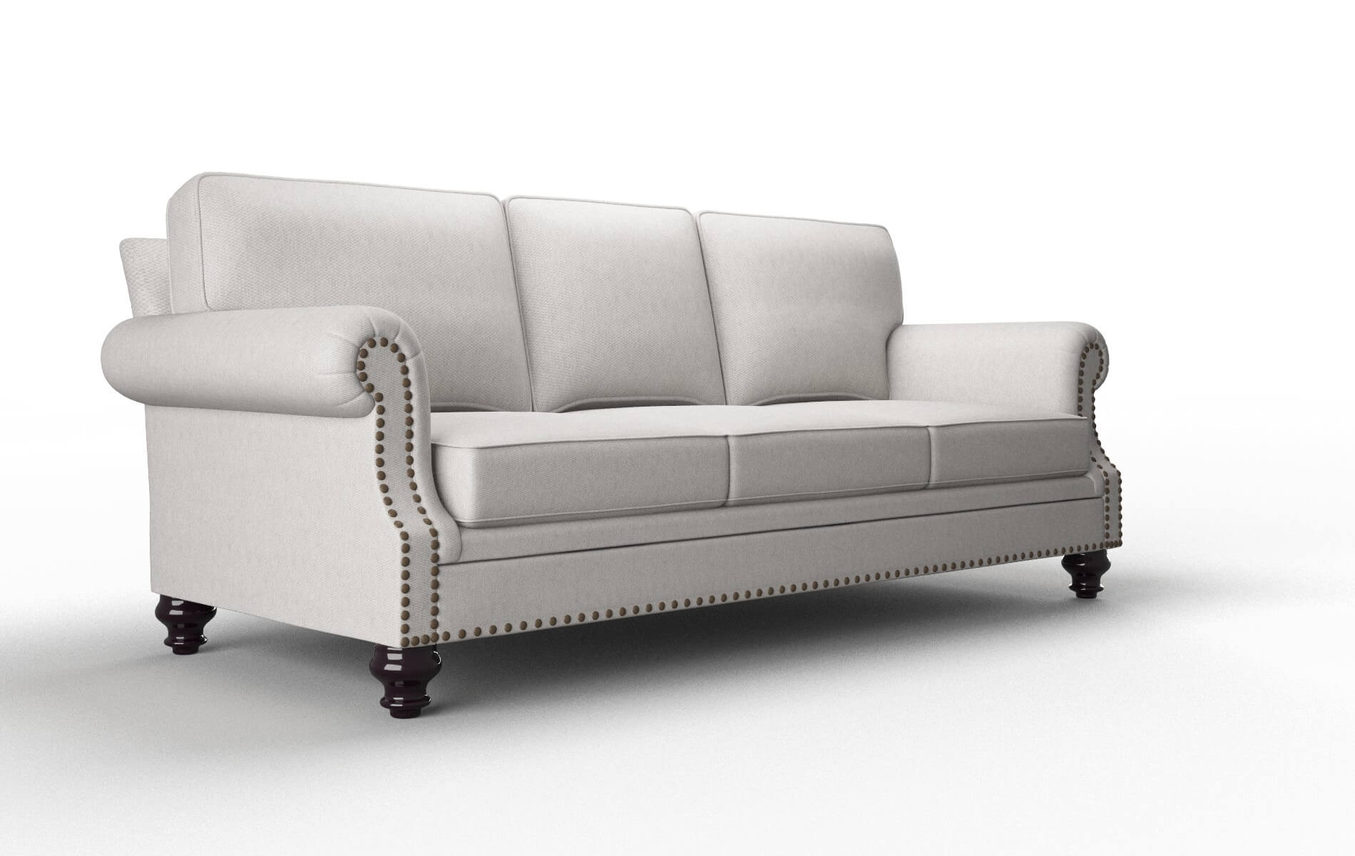 Rotterdam Cosmo Silver Sofa espresso legs 2