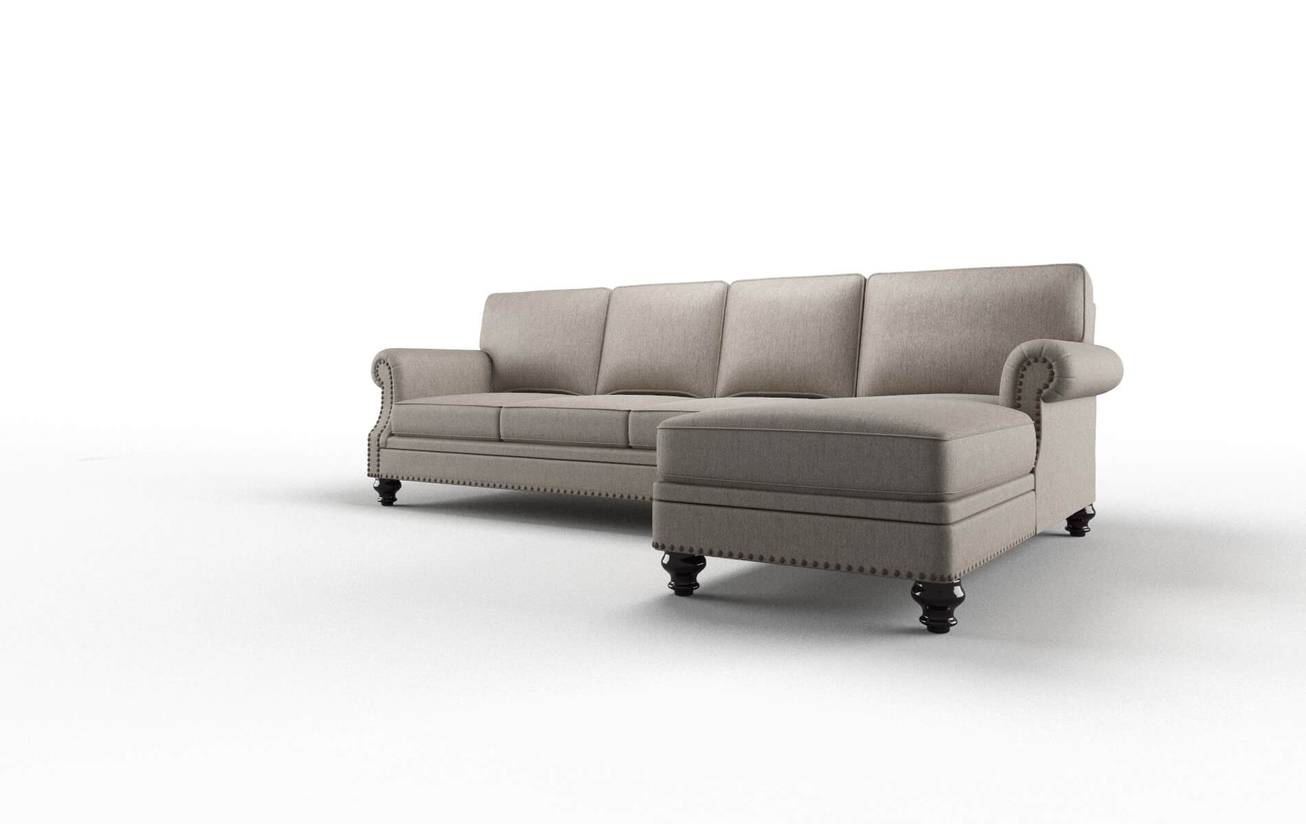 Rotterdam Cosmo Taupe Panel espresso legs 4