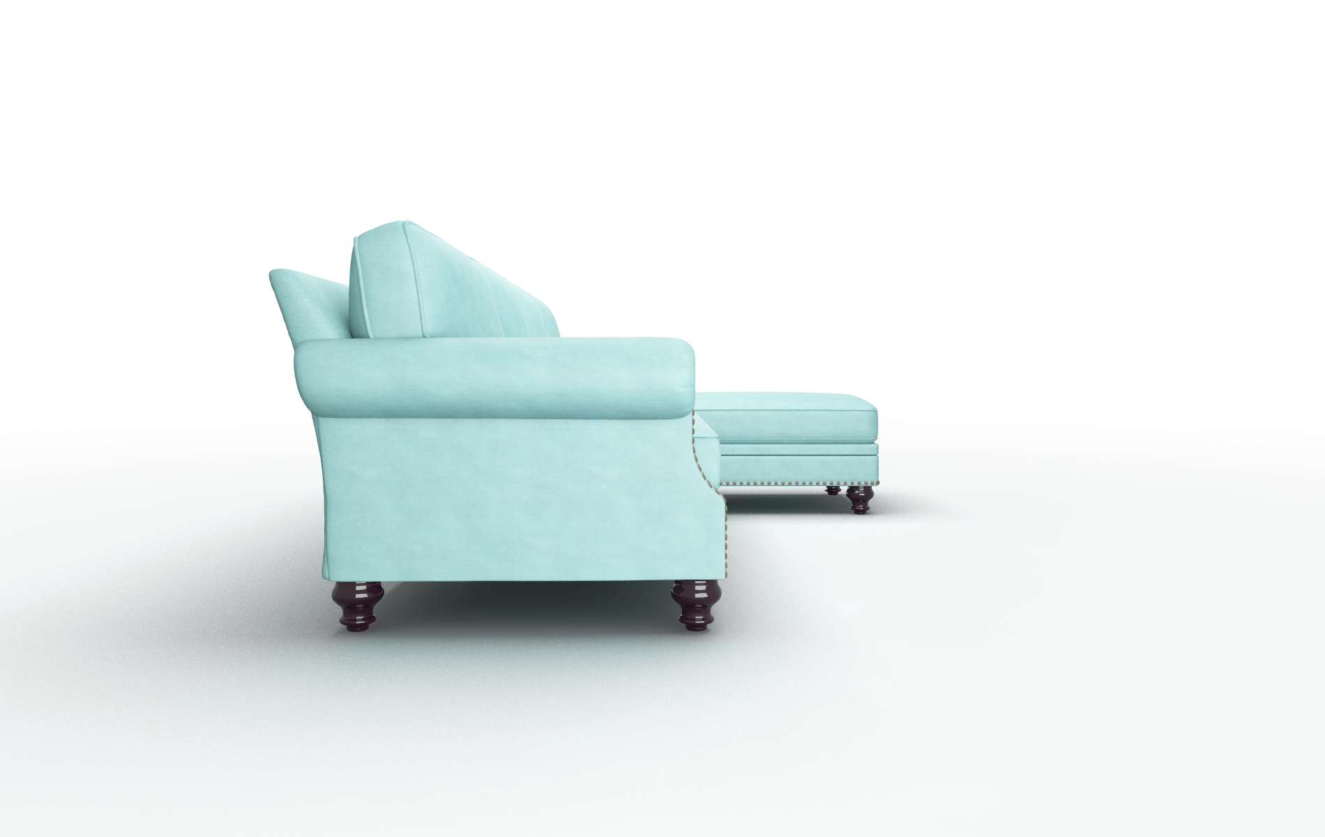 Rotterdam Curious Turquoise Panel espresso legs 3