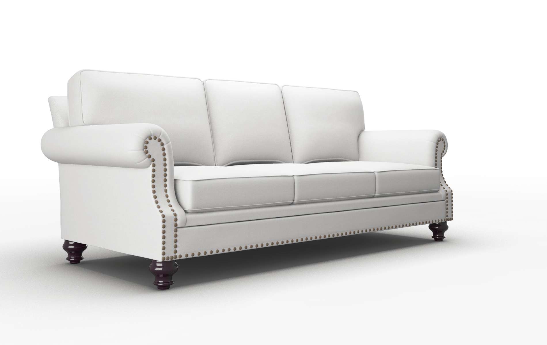 Rotterdam Dawson Platinum Sofa espresso legs 2