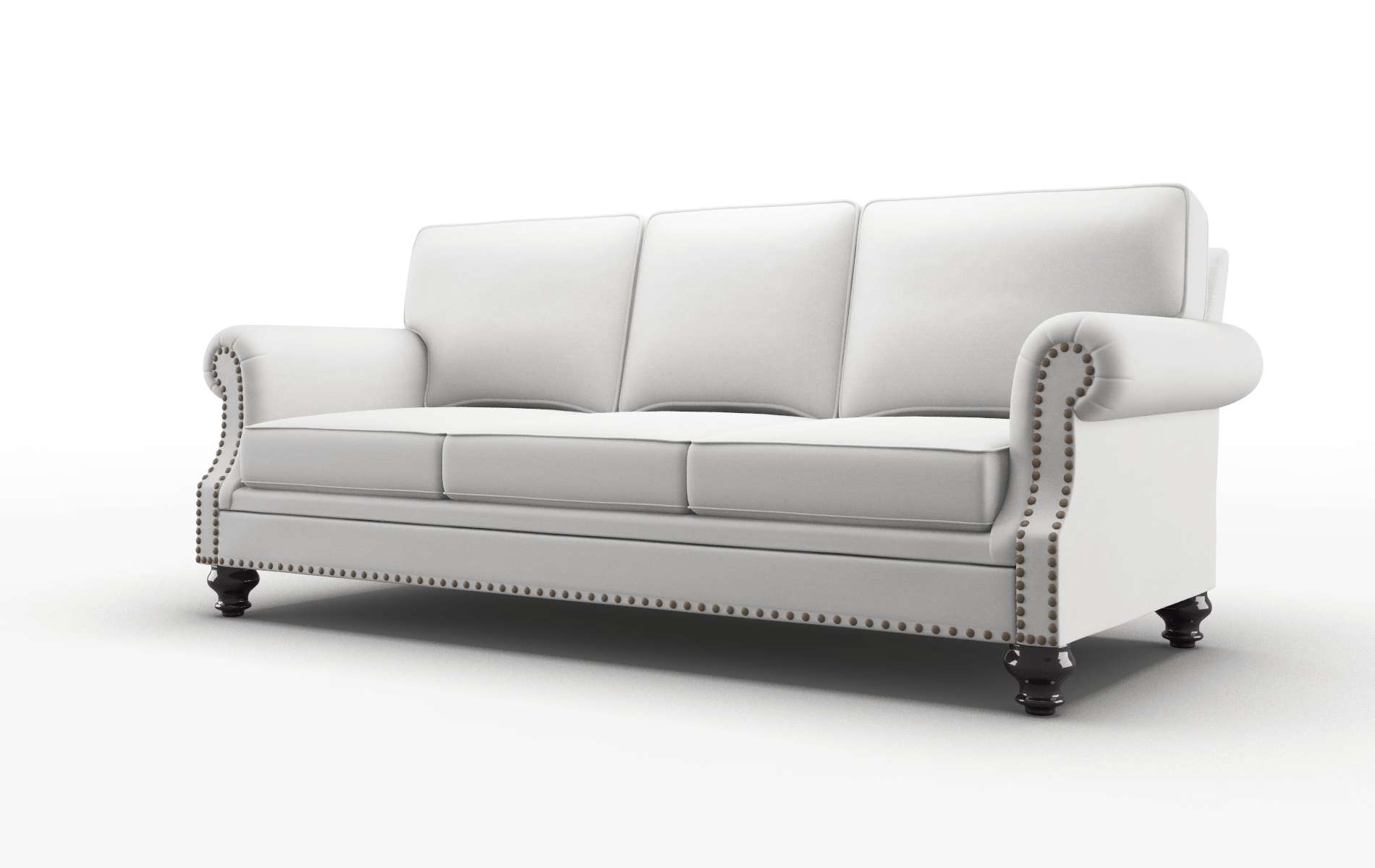 Rotterdam Dawson Platinum Sofa espresso legs 4