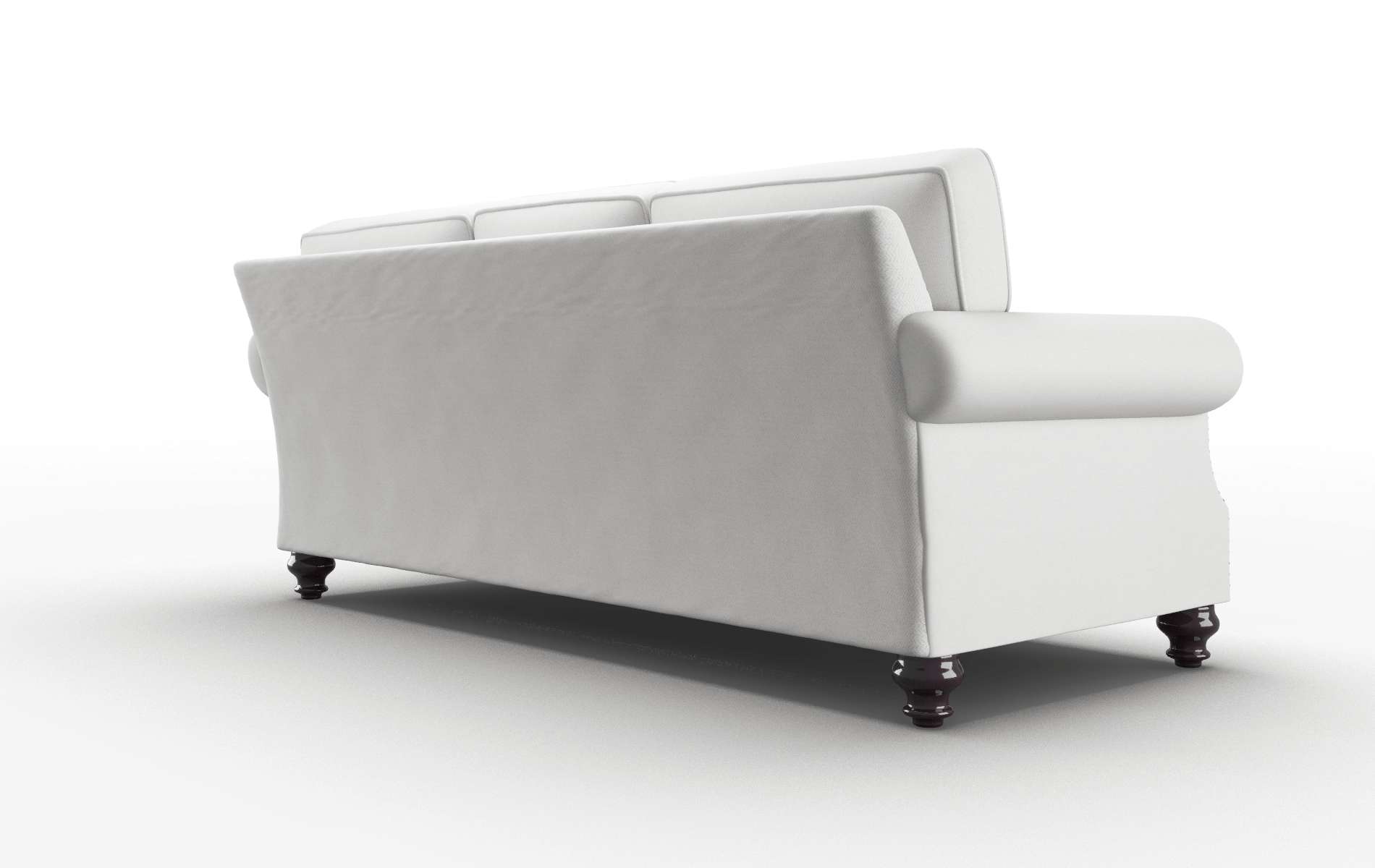 Rotterdam Dawson Platinum Sofa espresso legs 5