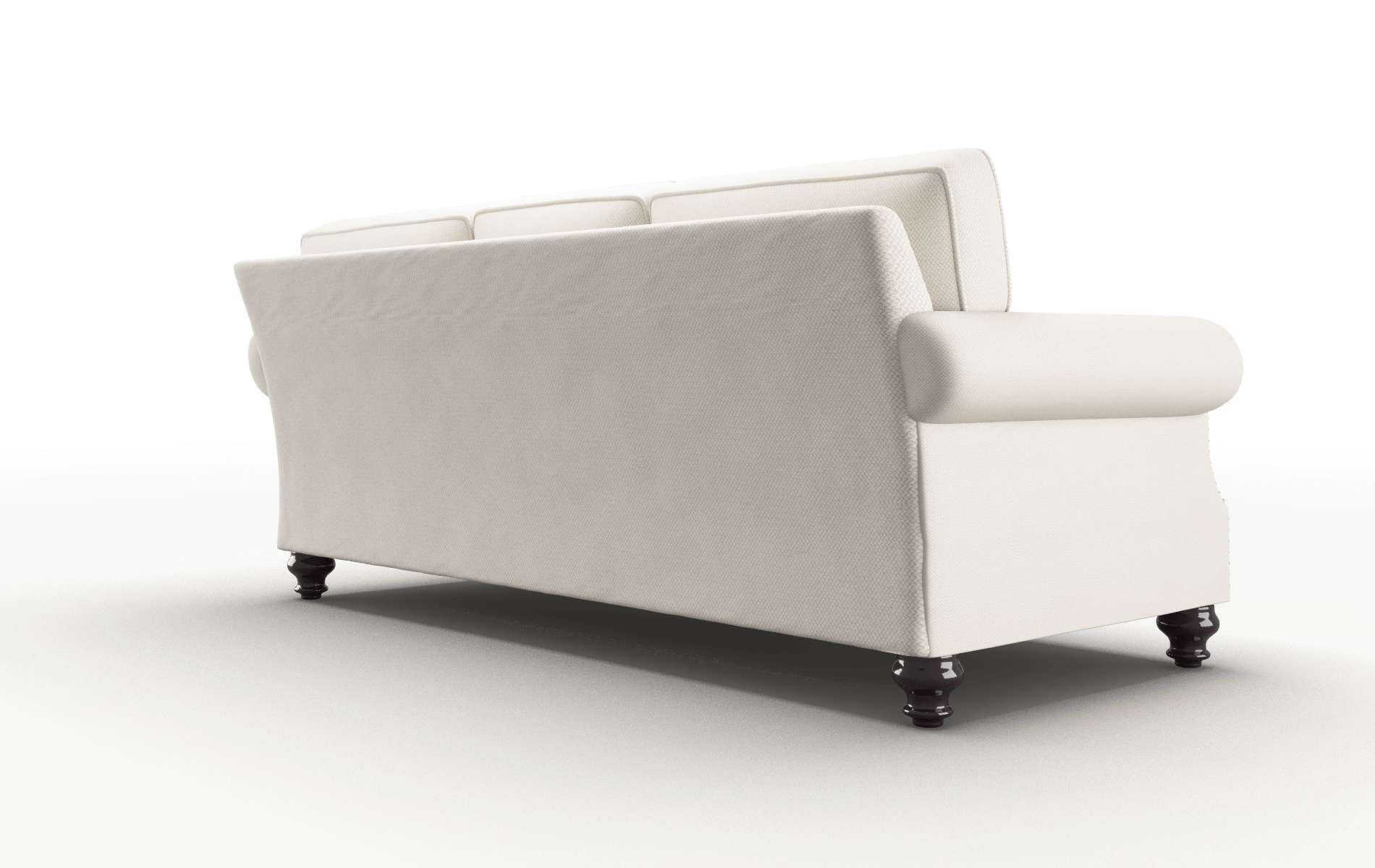 Rotterdam Dawson Sand Sofa espresso legs 5