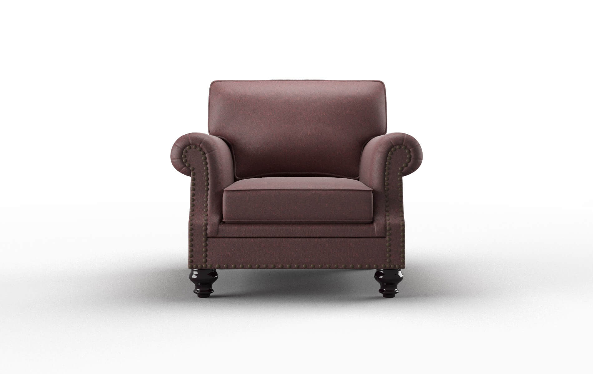 Rotterdam Derby Berry Chair espresso legs 1