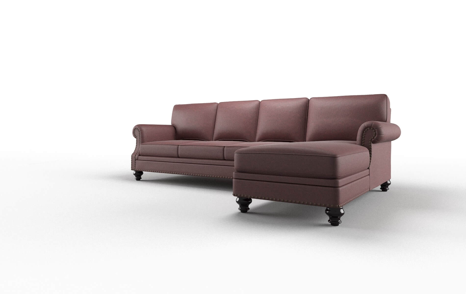 Rotterdam Derby Berry Panel espresso legs 4