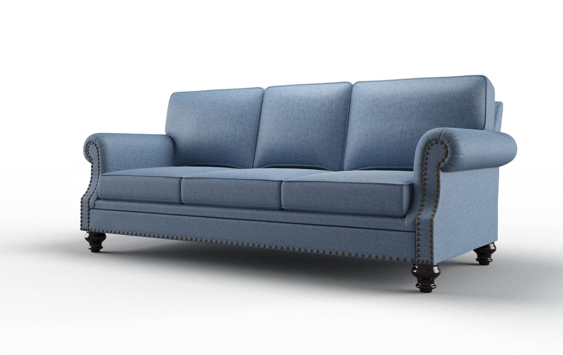 Rotterdam Derby Navy Sofa espresso legs 4